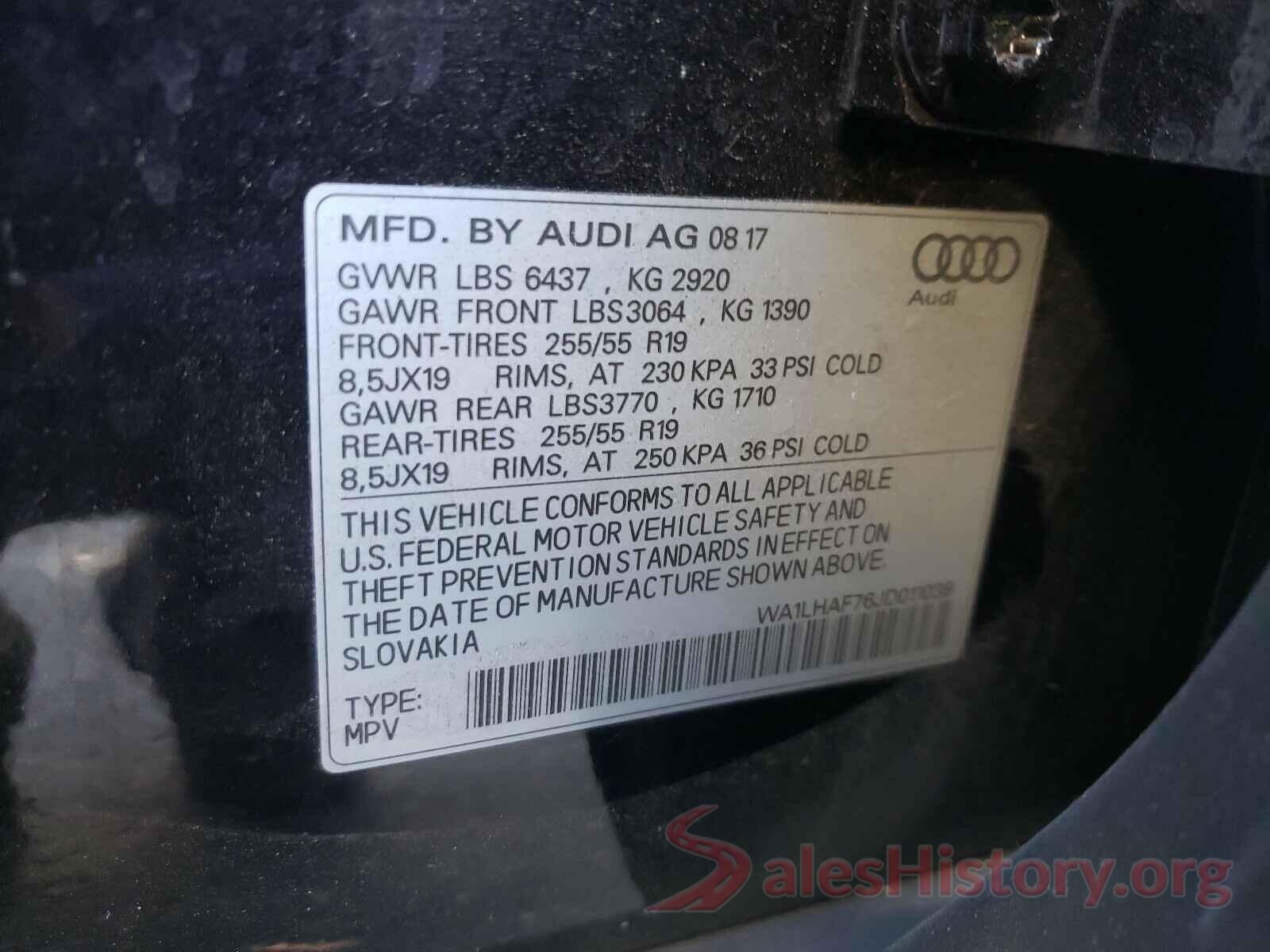 WA1LHAF76JD011038 2018 AUDI Q7