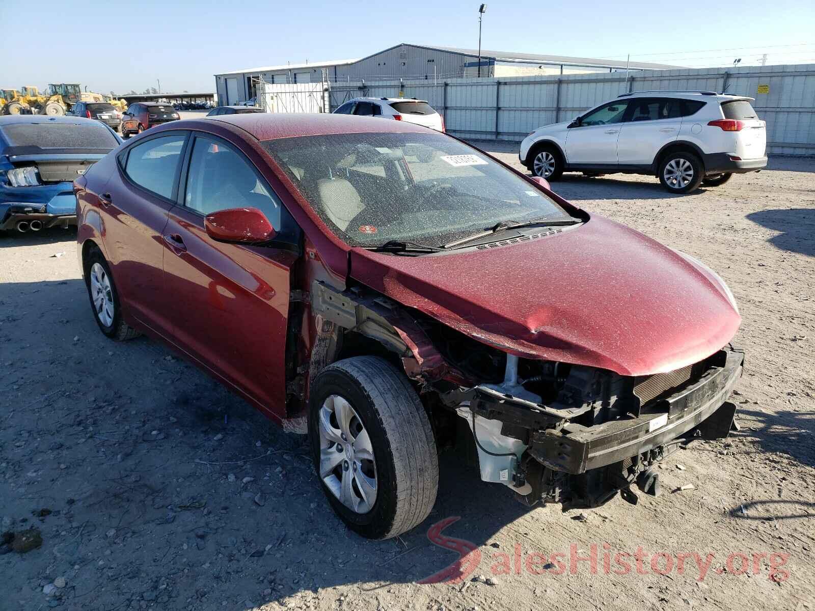 5NPDH4AE9GH704691 2016 HYUNDAI ELANTRA