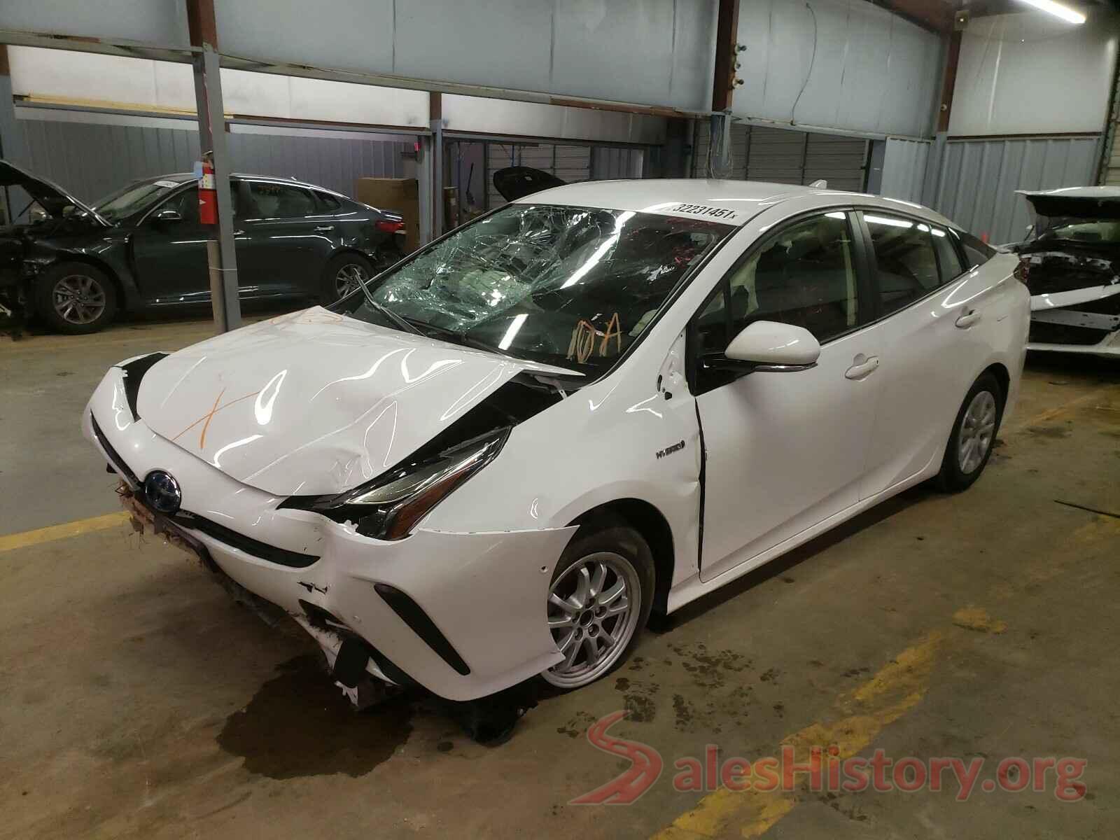 JTDKARFU9K3080503 2019 TOYOTA PRIUS