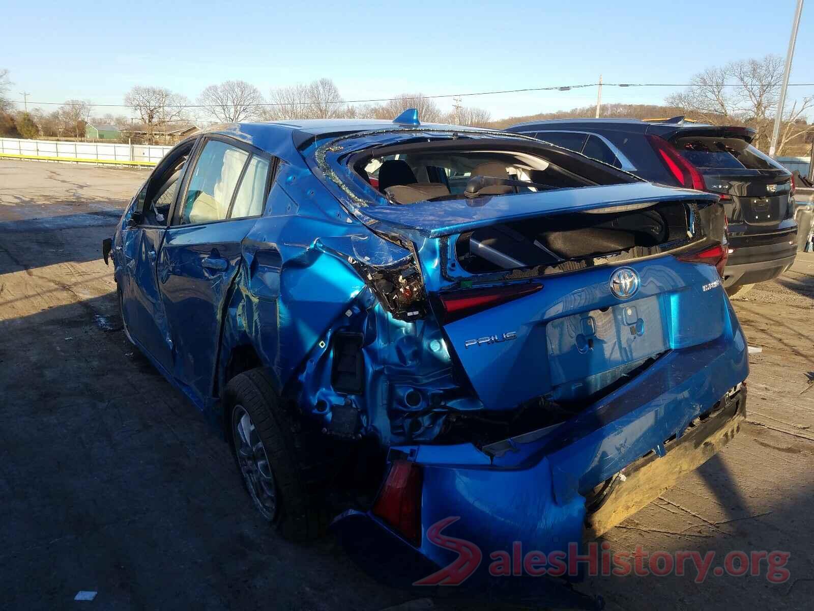 JTDKARFU3K3081176 2019 TOYOTA PRIUS