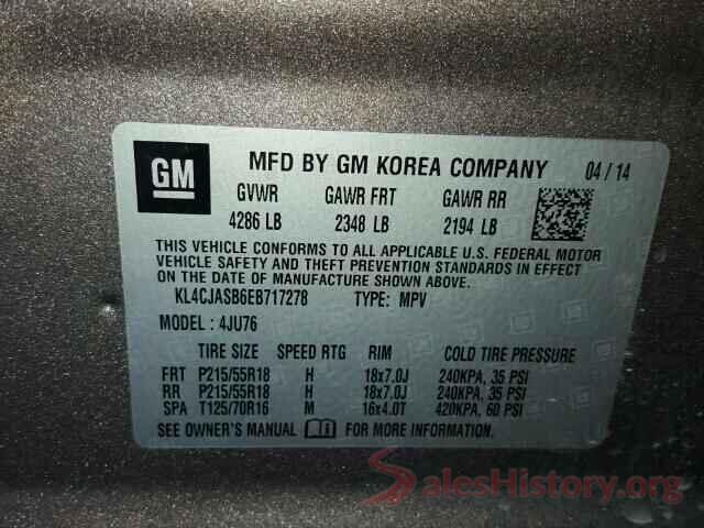 KL4CJASB6EB717278 2014 BUICK ENCORE