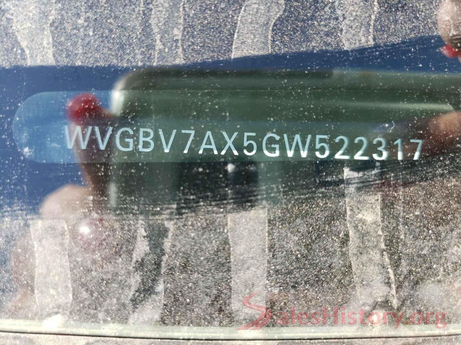 WVGBV7AX5GW522317 2016 VOLKSWAGEN TIGUAN