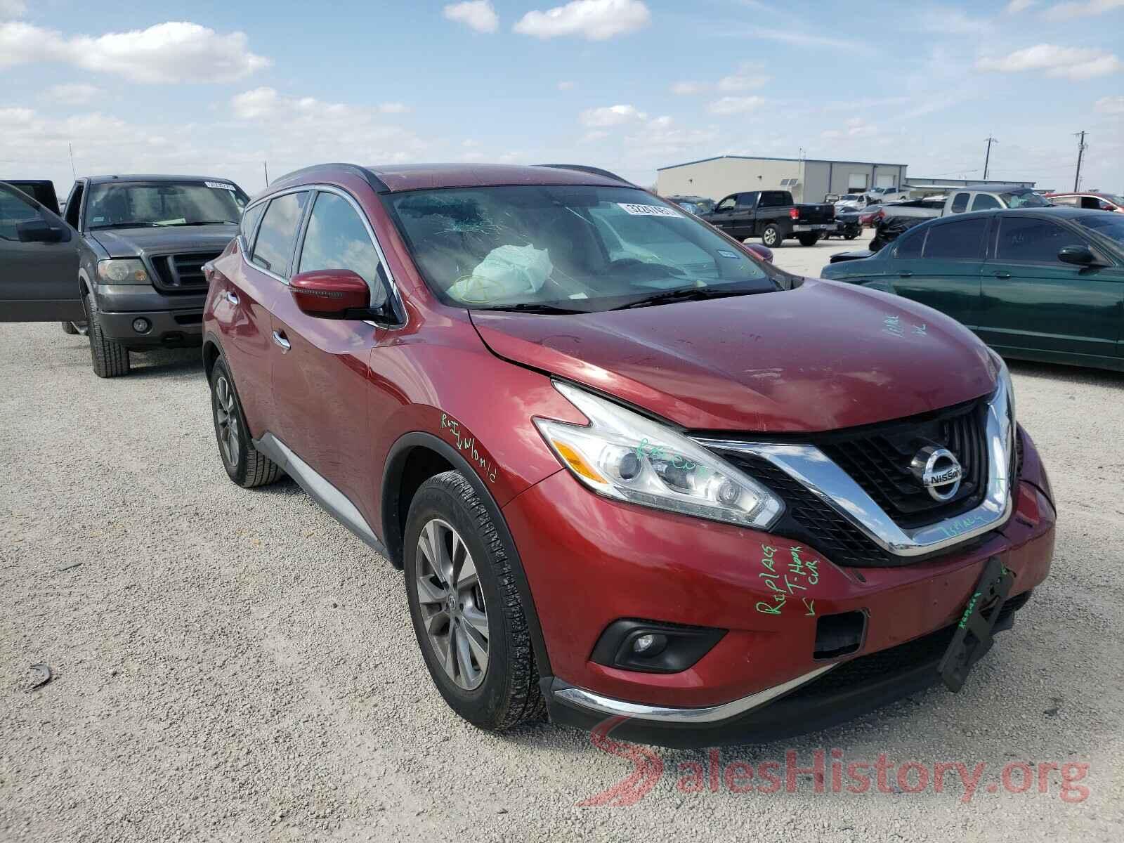 5N1AZ2MGXGN123648 2016 NISSAN MURANO