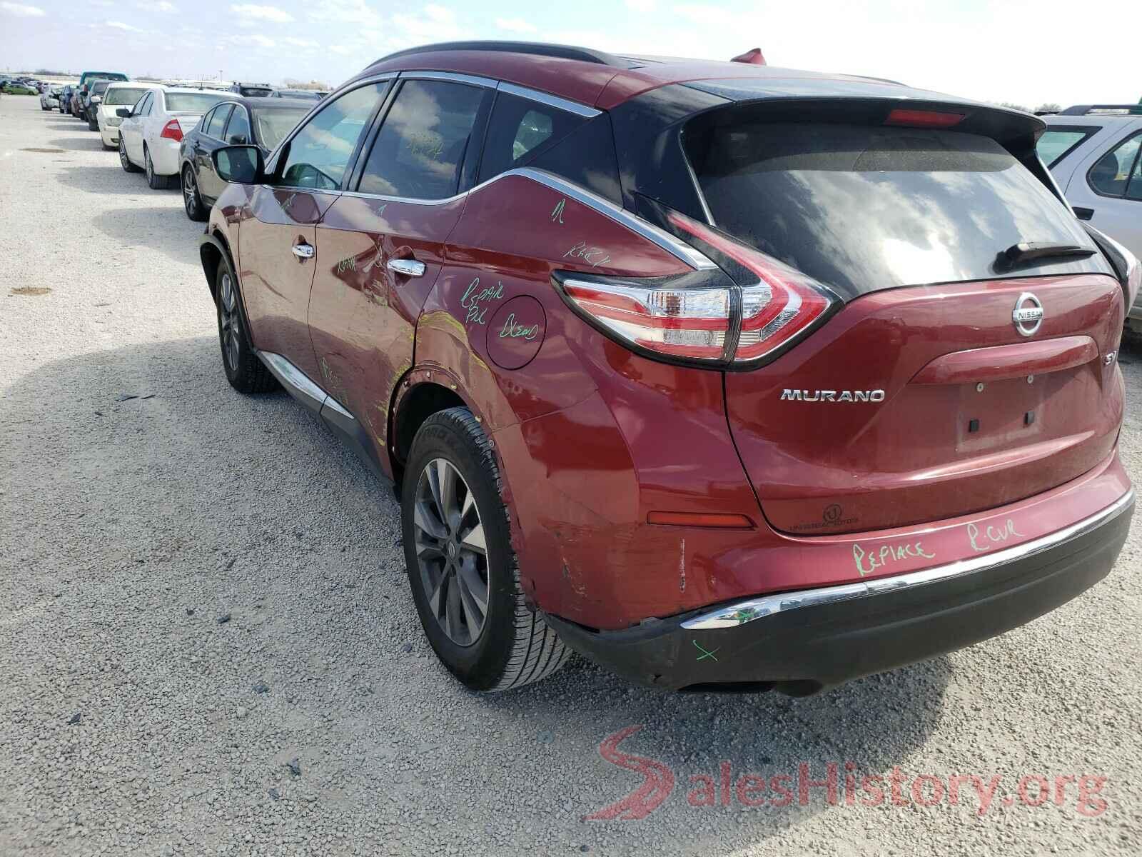 5N1AZ2MGXGN123648 2016 NISSAN MURANO