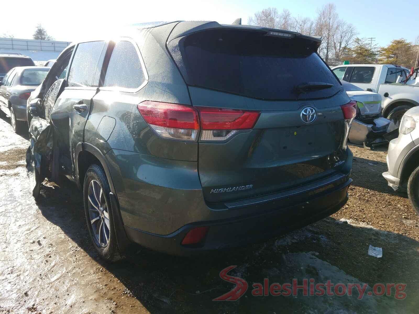 5TDJZRFH9KS997284 2019 TOYOTA HIGHLANDER