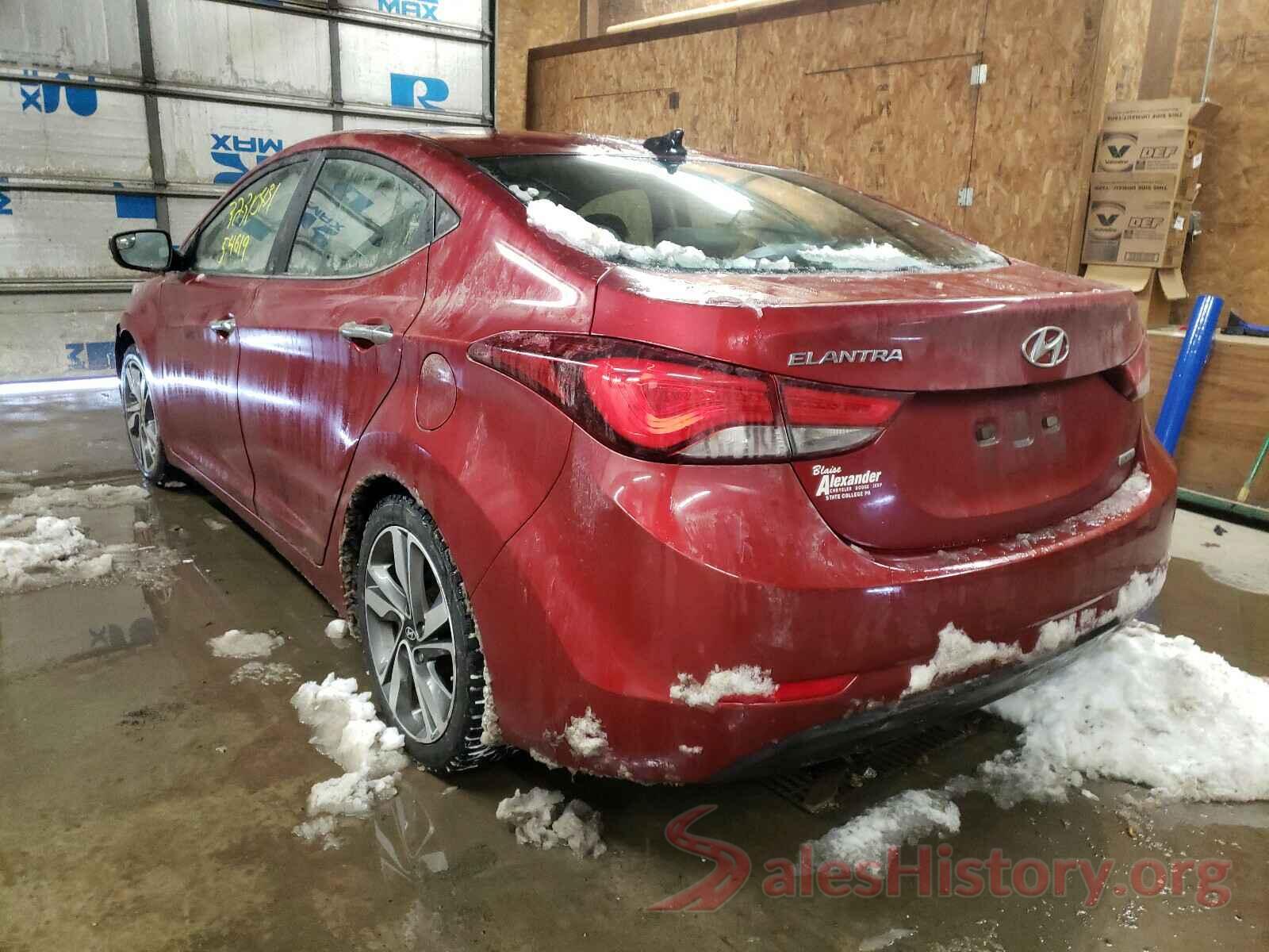 5NPDH4AE9GH672924 2016 HYUNDAI ELANTRA