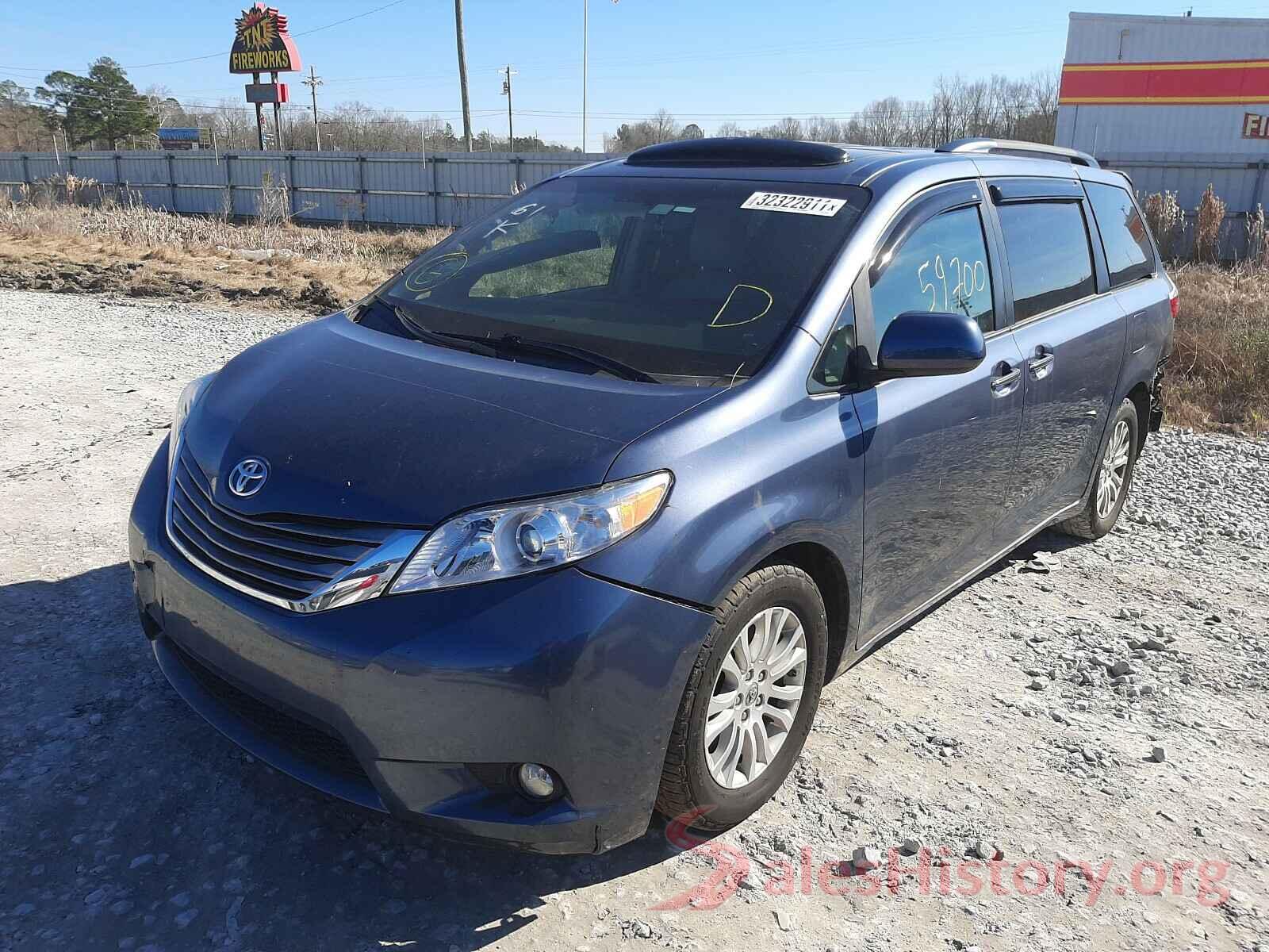 5TDYK3DC3GS744346 2016 TOYOTA SIENNA