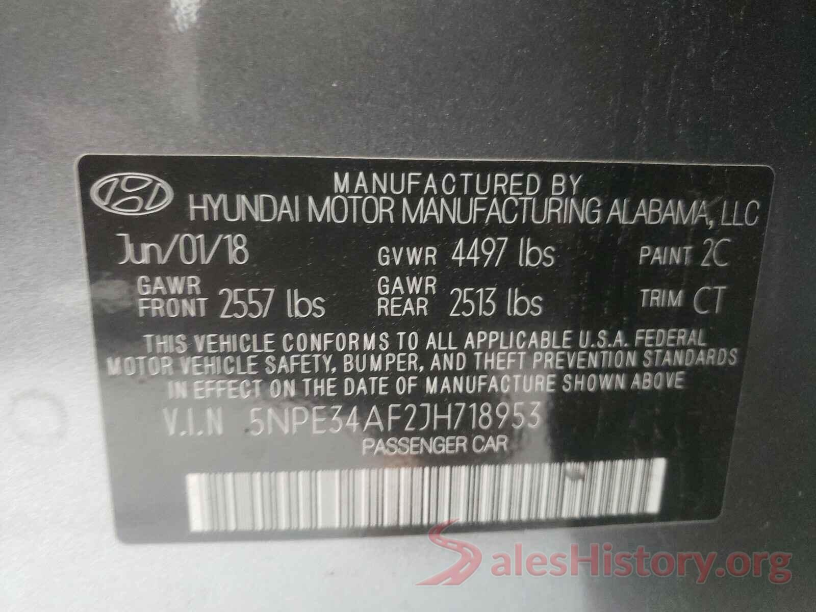 5NPE34AF2JH718953 2018 HYUNDAI SONATA