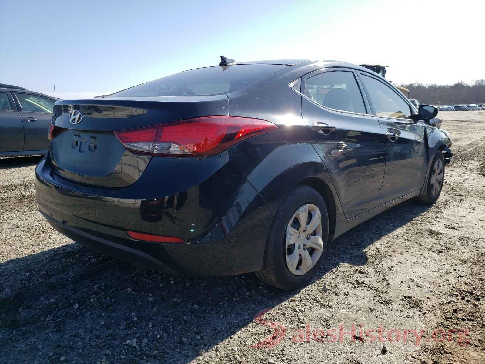 5NPDH4AE3GH718604 2016 HYUNDAI ELANTRA