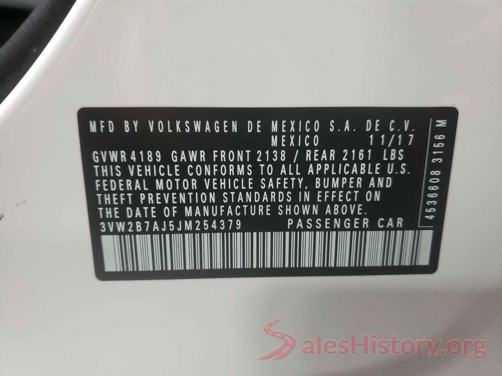 3VW2B7AJ5JM254379 2018 VOLKSWAGEN JETTA