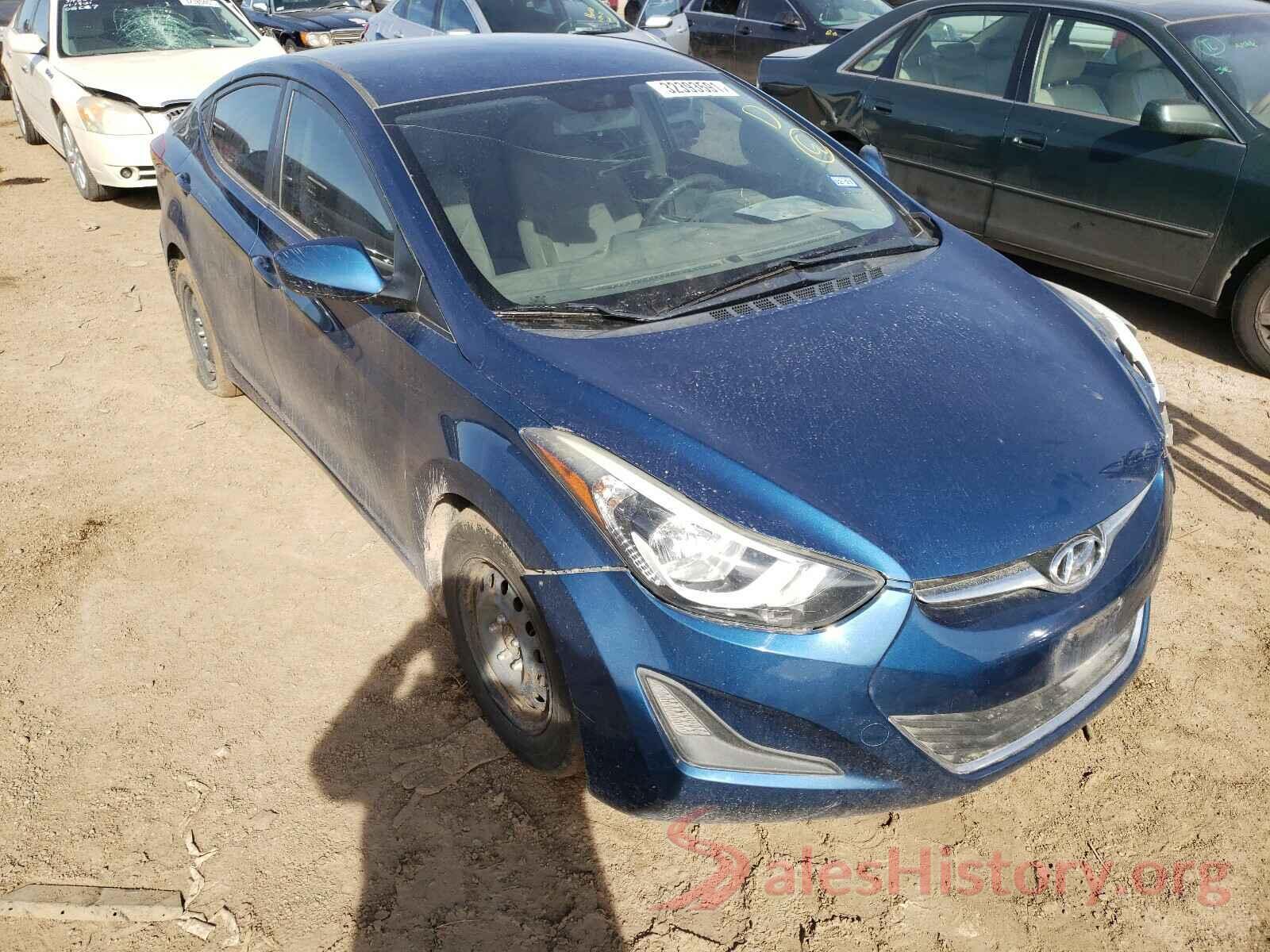 KMHDH4AE8GU601263 2016 HYUNDAI ELANTRA