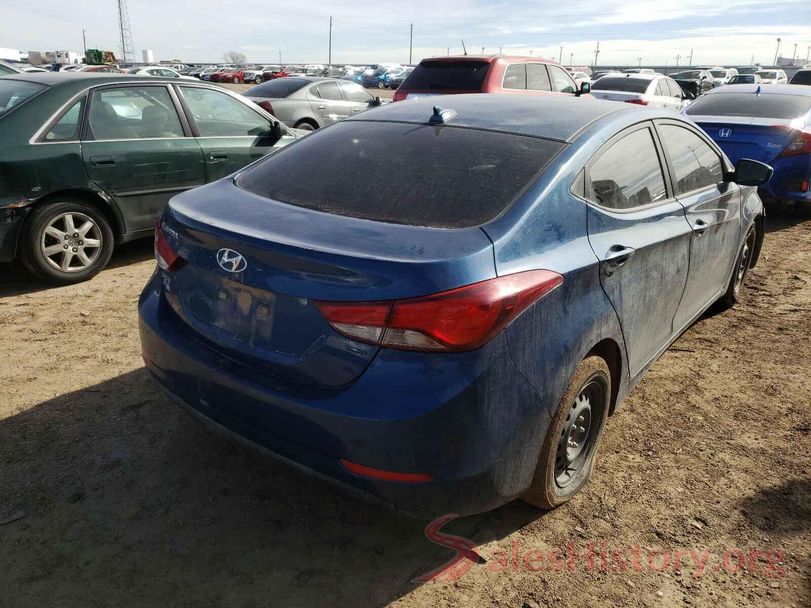 KMHDH4AE8GU601263 2016 HYUNDAI ELANTRA