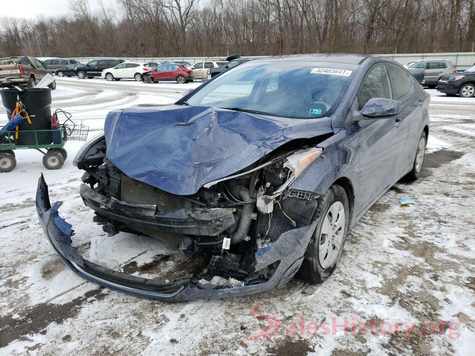 5NPDH4AE9GH688105 2016 HYUNDAI ELANTRA