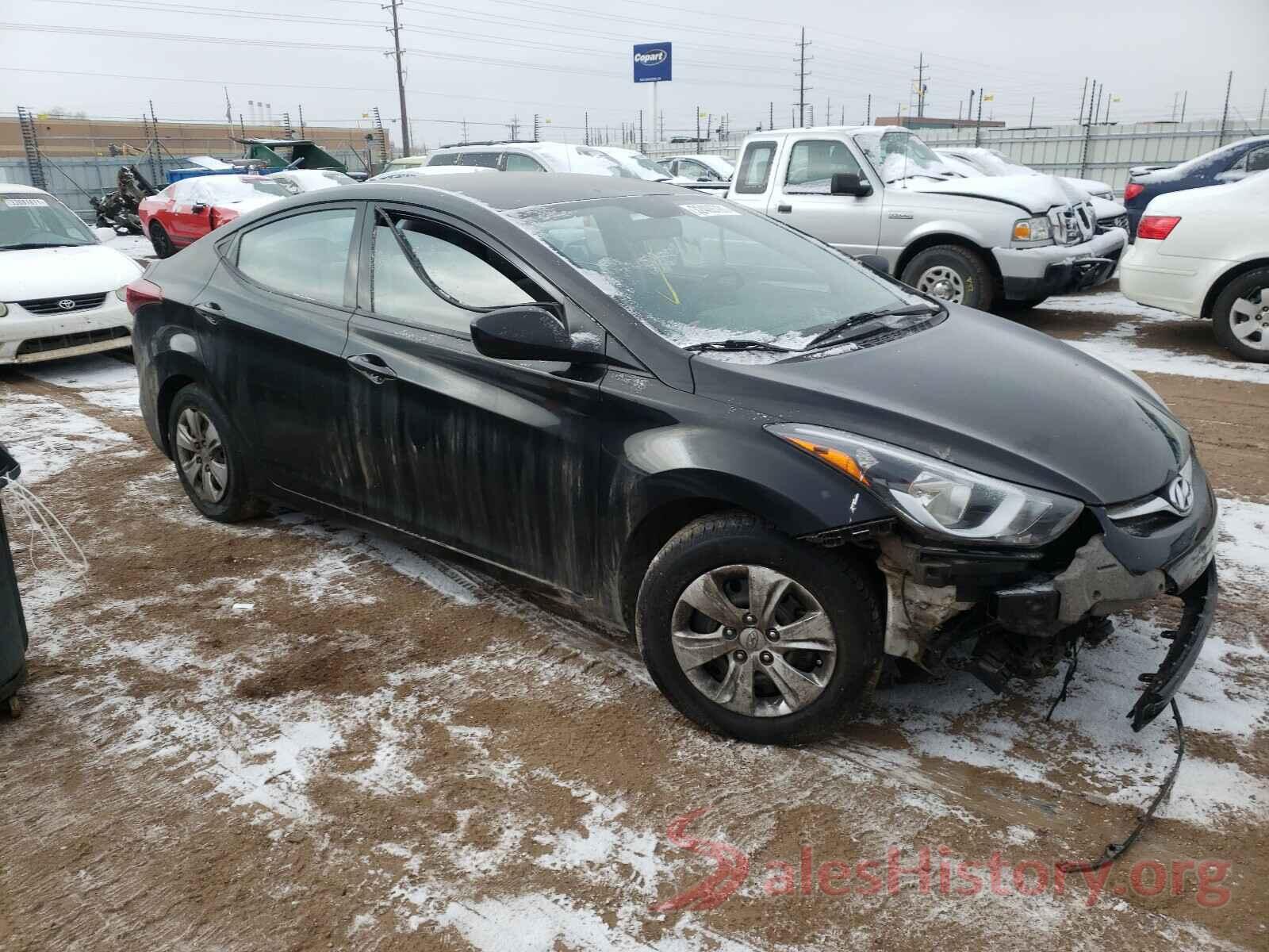 KMHDH4AEXGU600504 2016 HYUNDAI ELANTRA