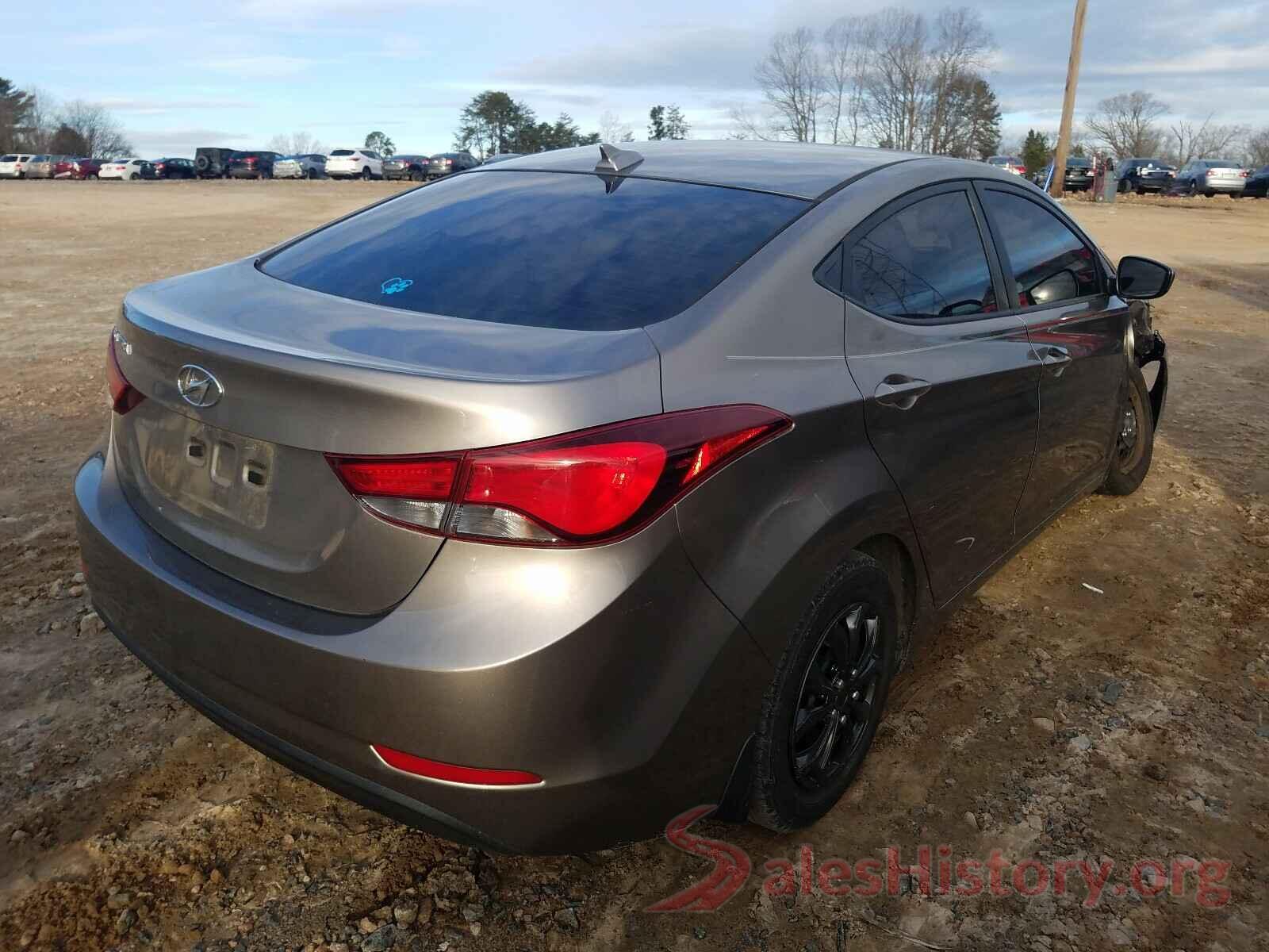 5NPDH4AE9GH731387 2016 HYUNDAI ELANTRA