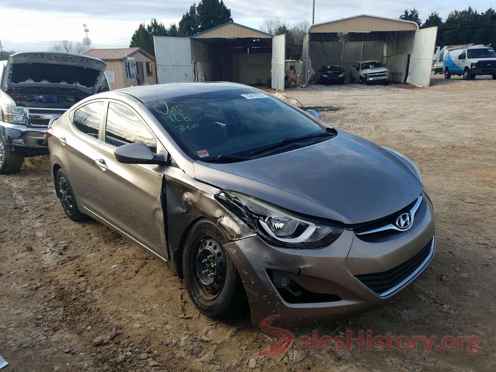 5NPDH4AE9GH731387 2016 HYUNDAI ELANTRA