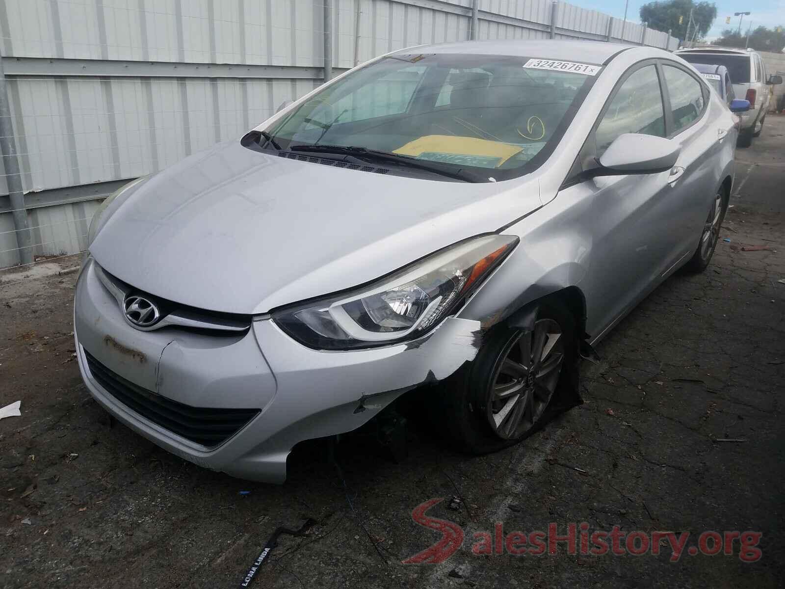 5NPDH4AE8GH657654 2016 HYUNDAI ELANTRA