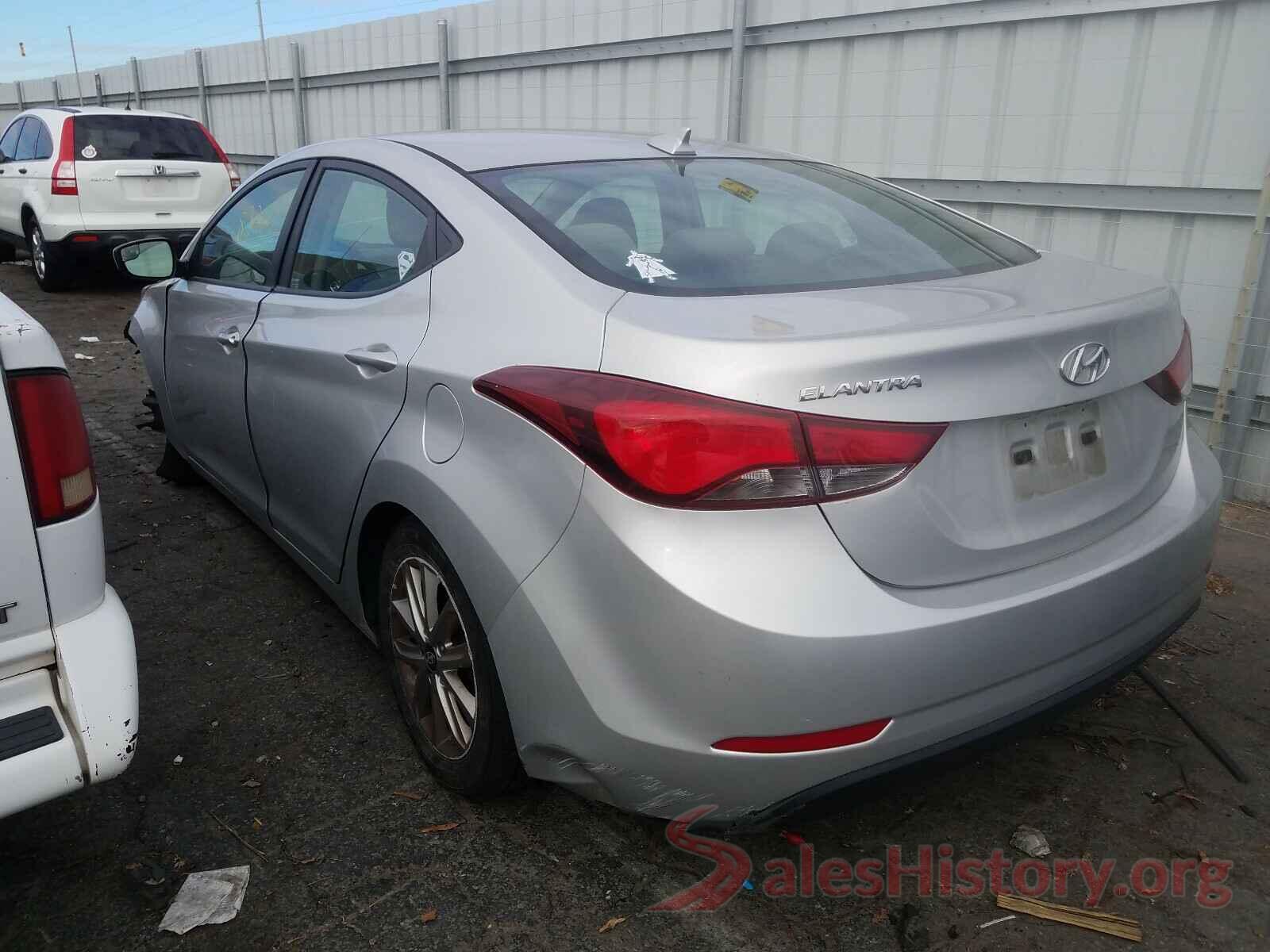 5NPDH4AE8GH657654 2016 HYUNDAI ELANTRA