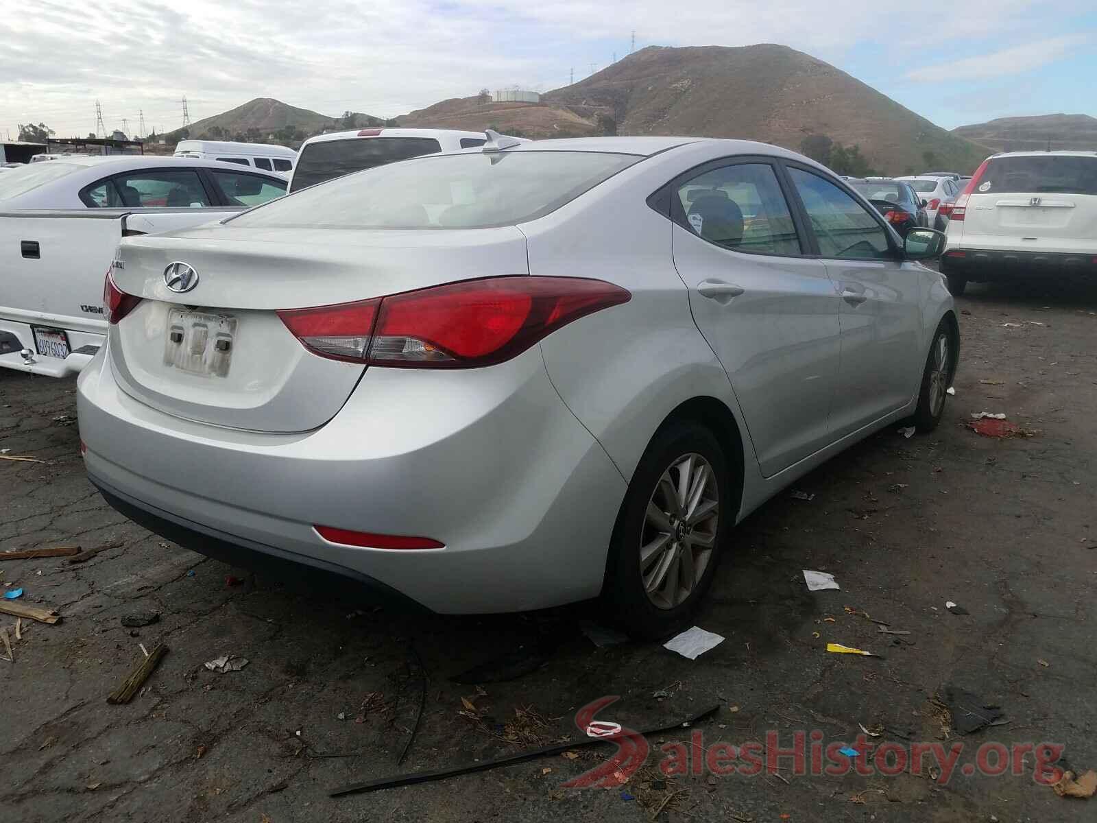 5NPDH4AE8GH657654 2016 HYUNDAI ELANTRA