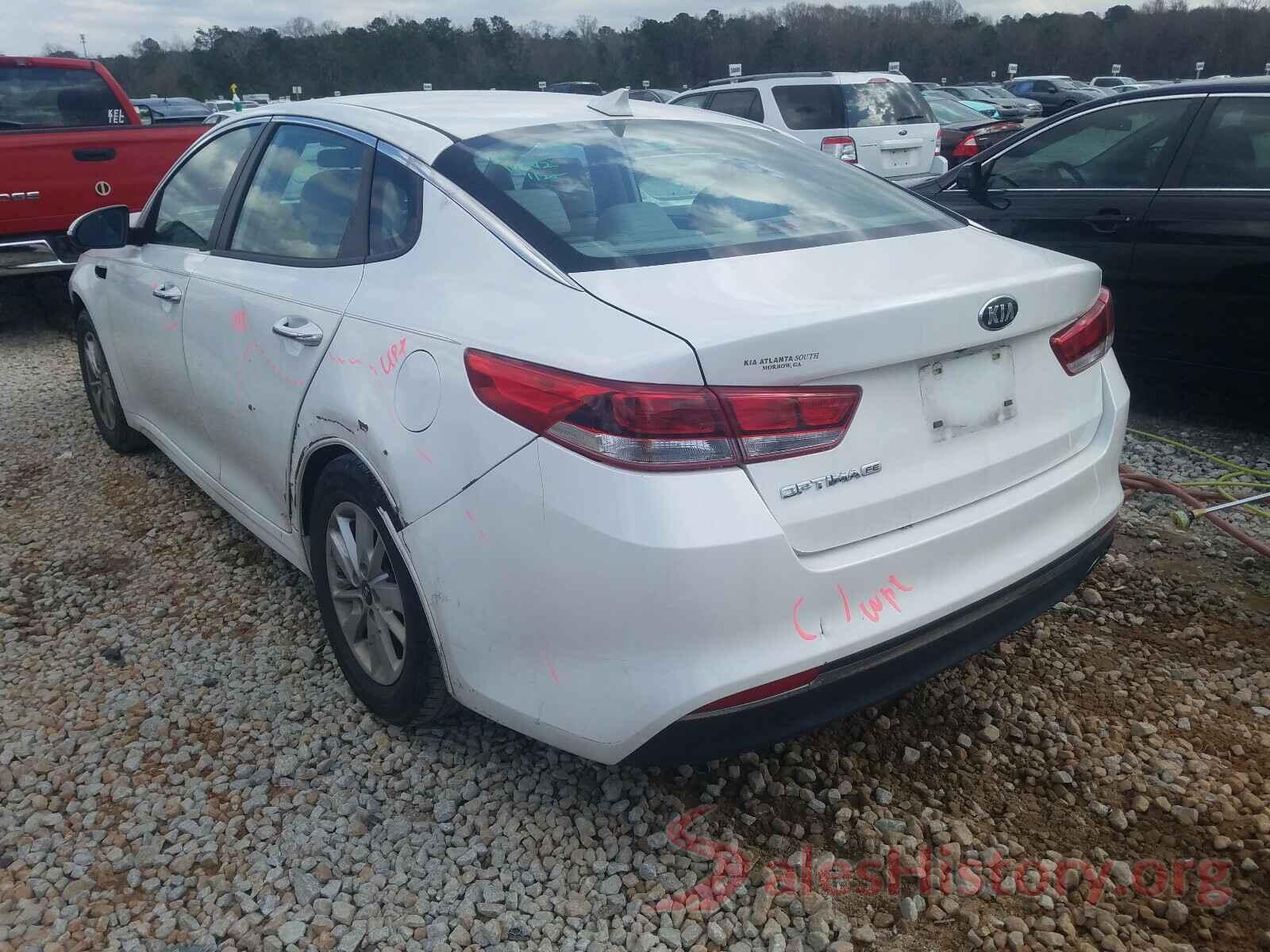 KNAGT4L33G5075238 2016 KIA OPTIMA