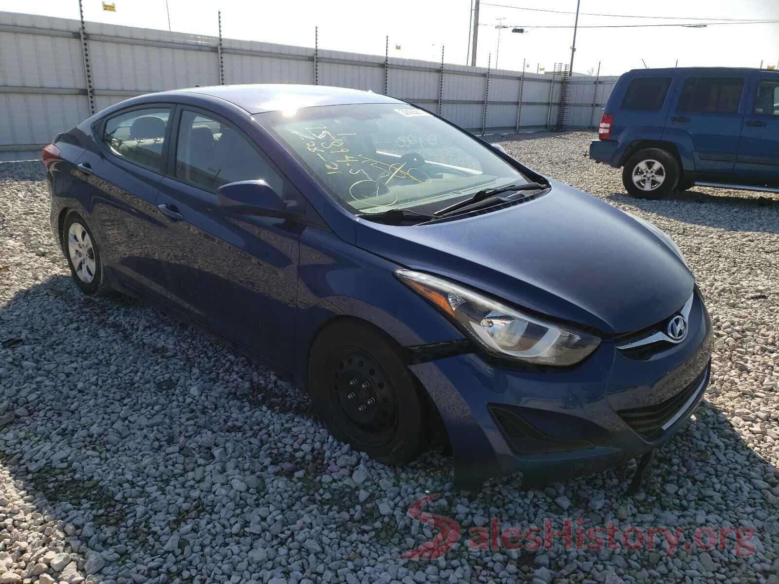 5NPDH4AE9GH701337 2016 HYUNDAI ELANTRA