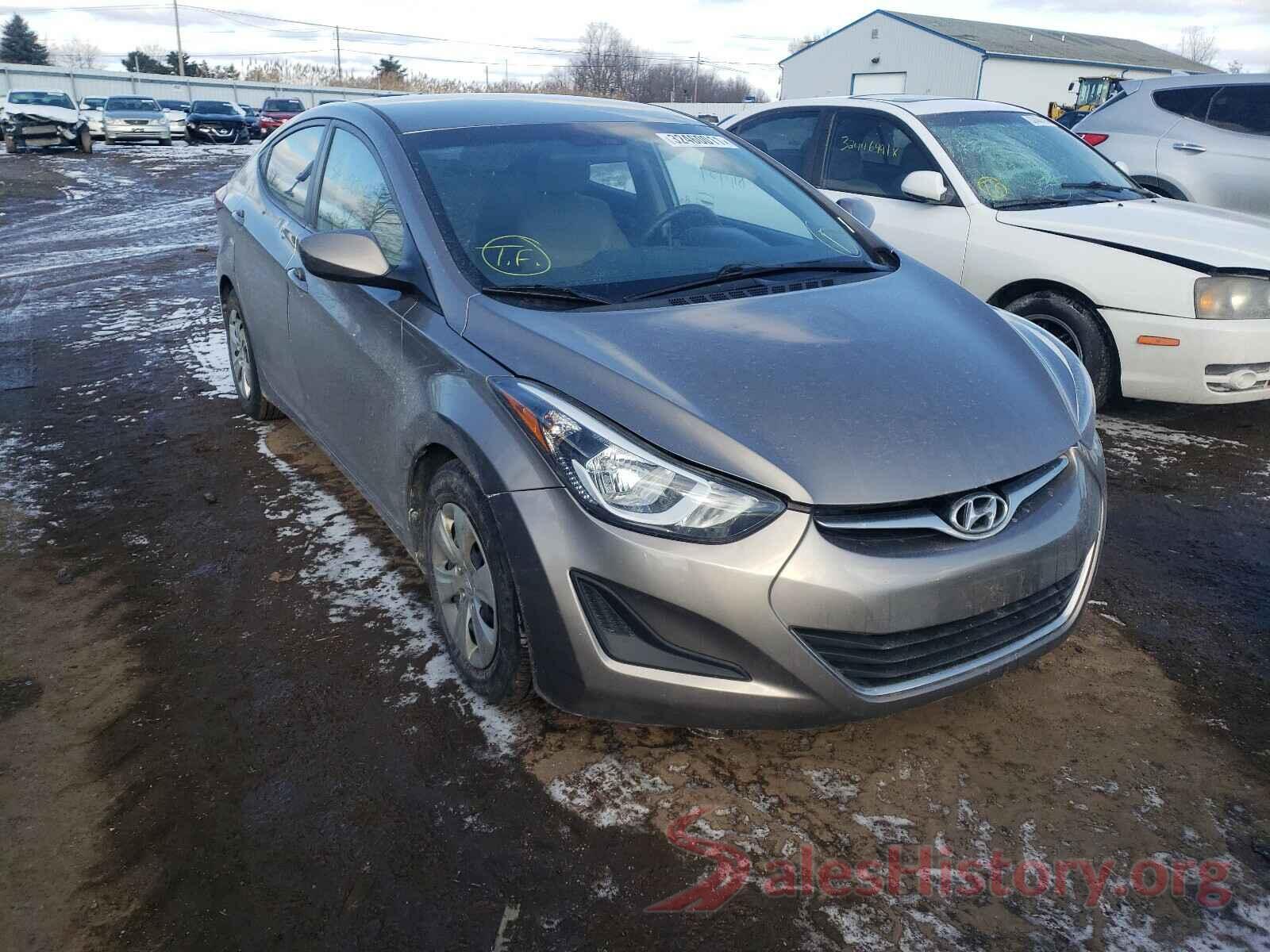 5NPDH4AEXGH753107 2016 HYUNDAI ELANTRA