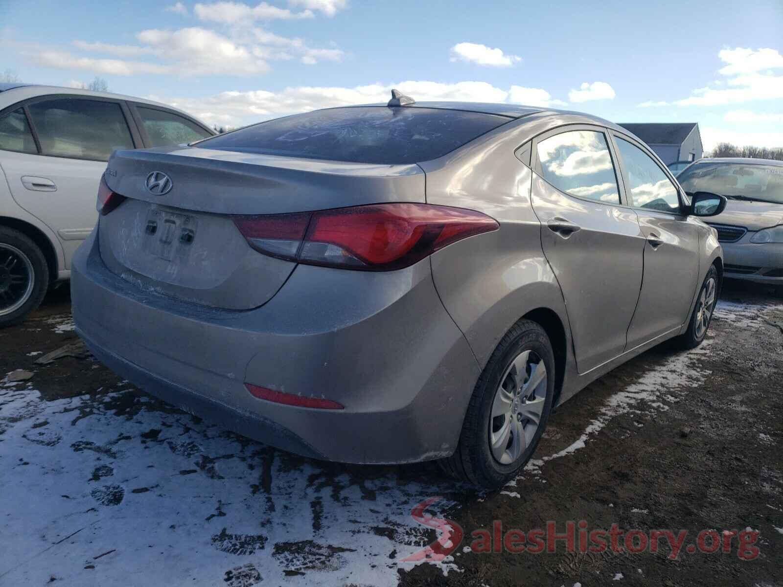 5NPDH4AEXGH753107 2016 HYUNDAI ELANTRA