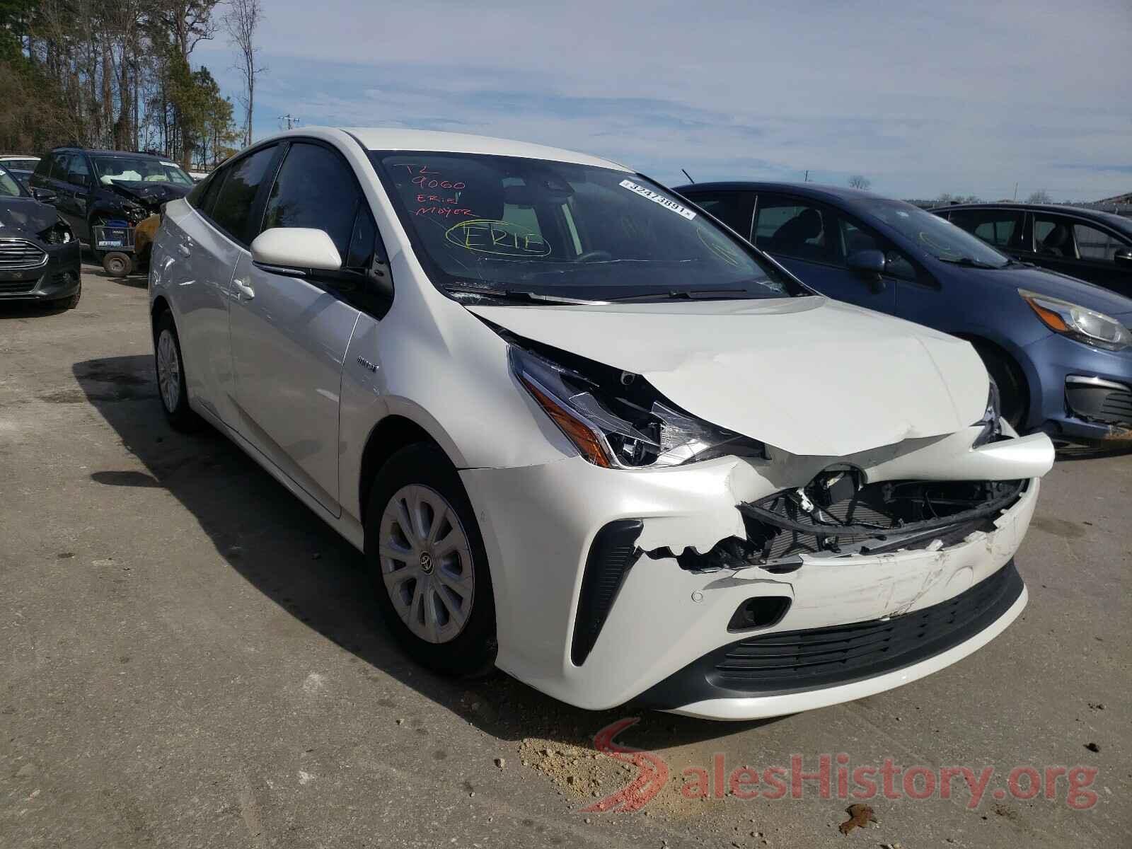 JTDKARFU0L3103524 2020 TOYOTA PRIUS