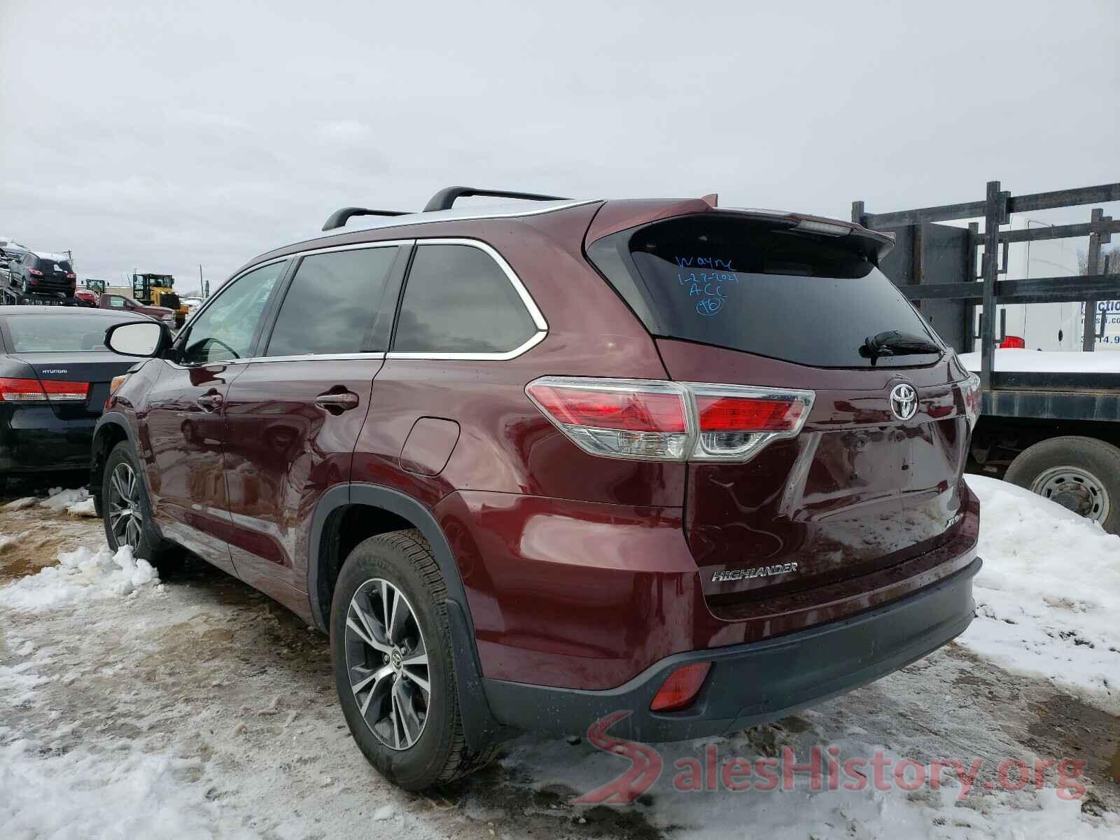 5TDJKRFH1GS230721 2016 TOYOTA HIGHLANDER