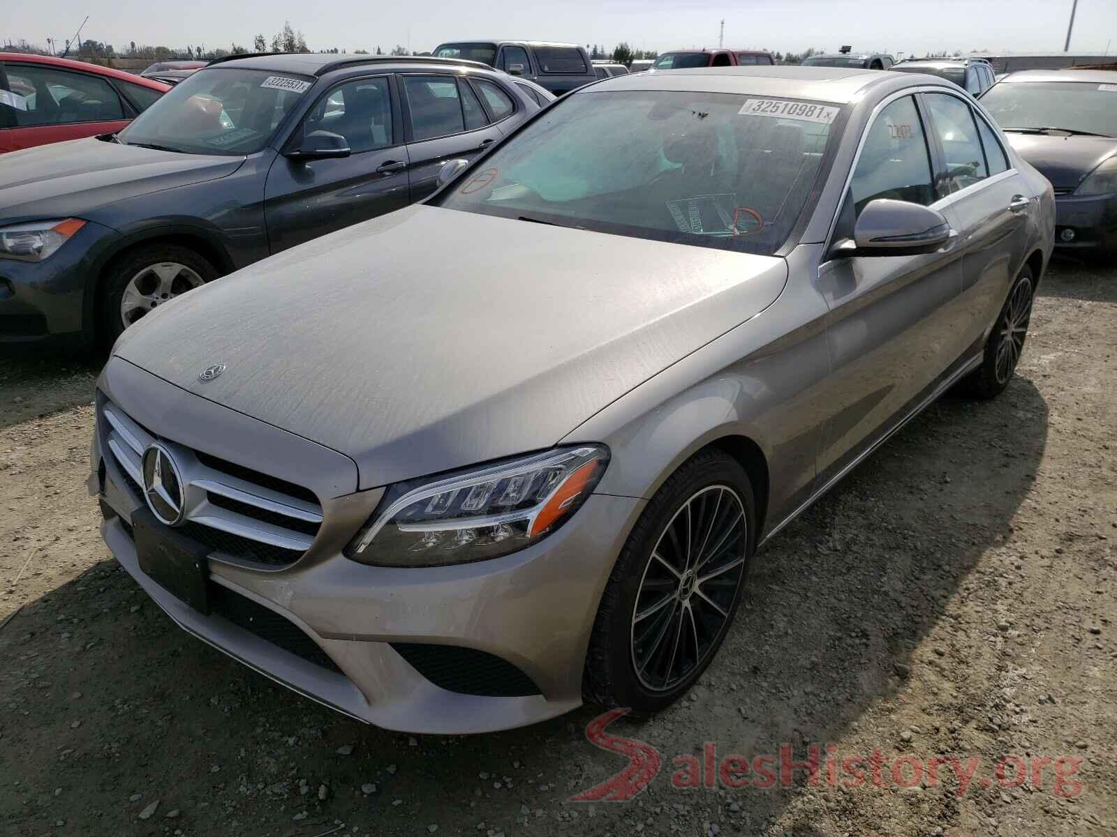 55SWF8DB6KU301734 2019 MERCEDES-BENZ C CLASS