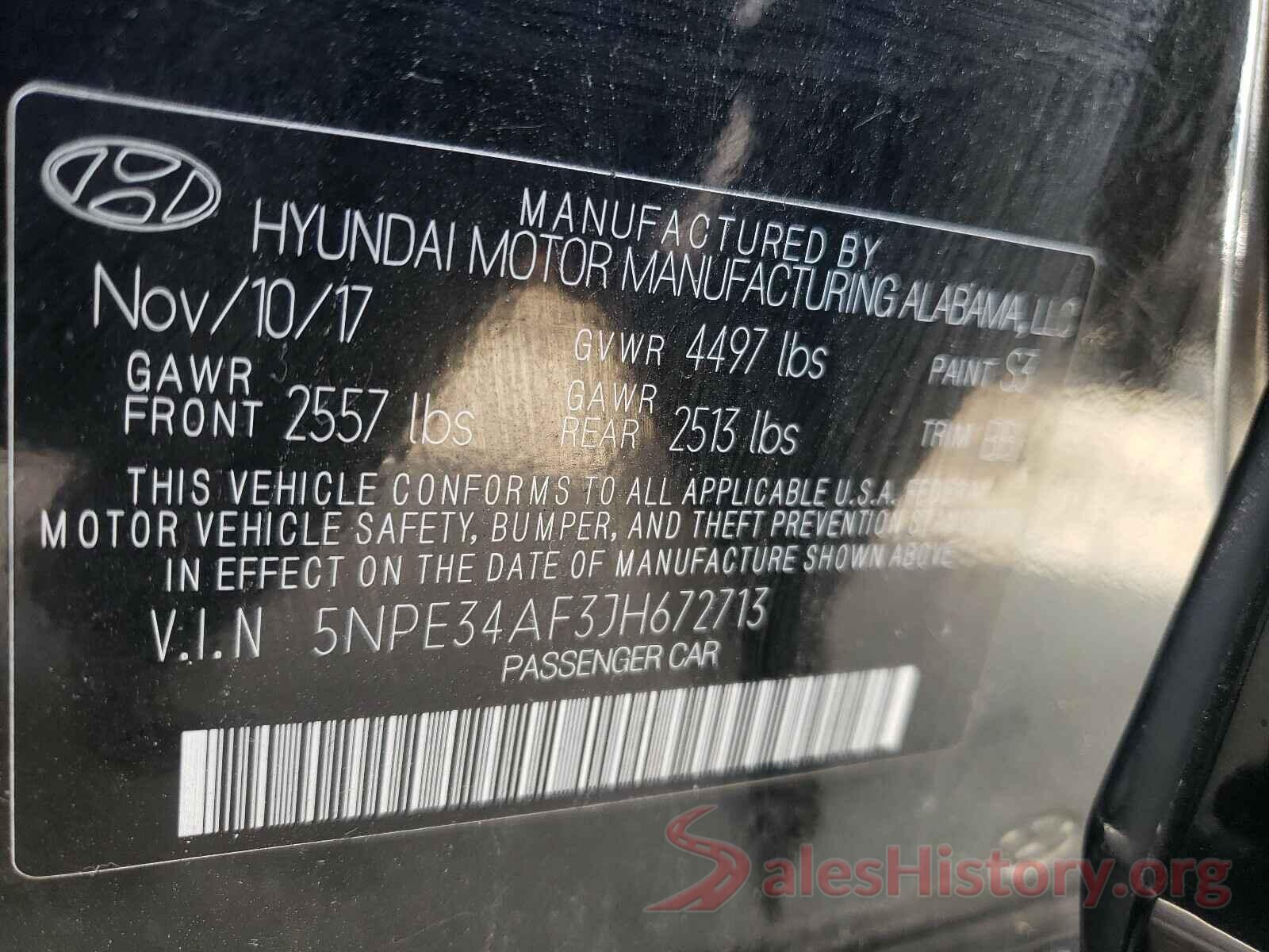 5NPE34AF3JH672713 2018 HYUNDAI SONATA