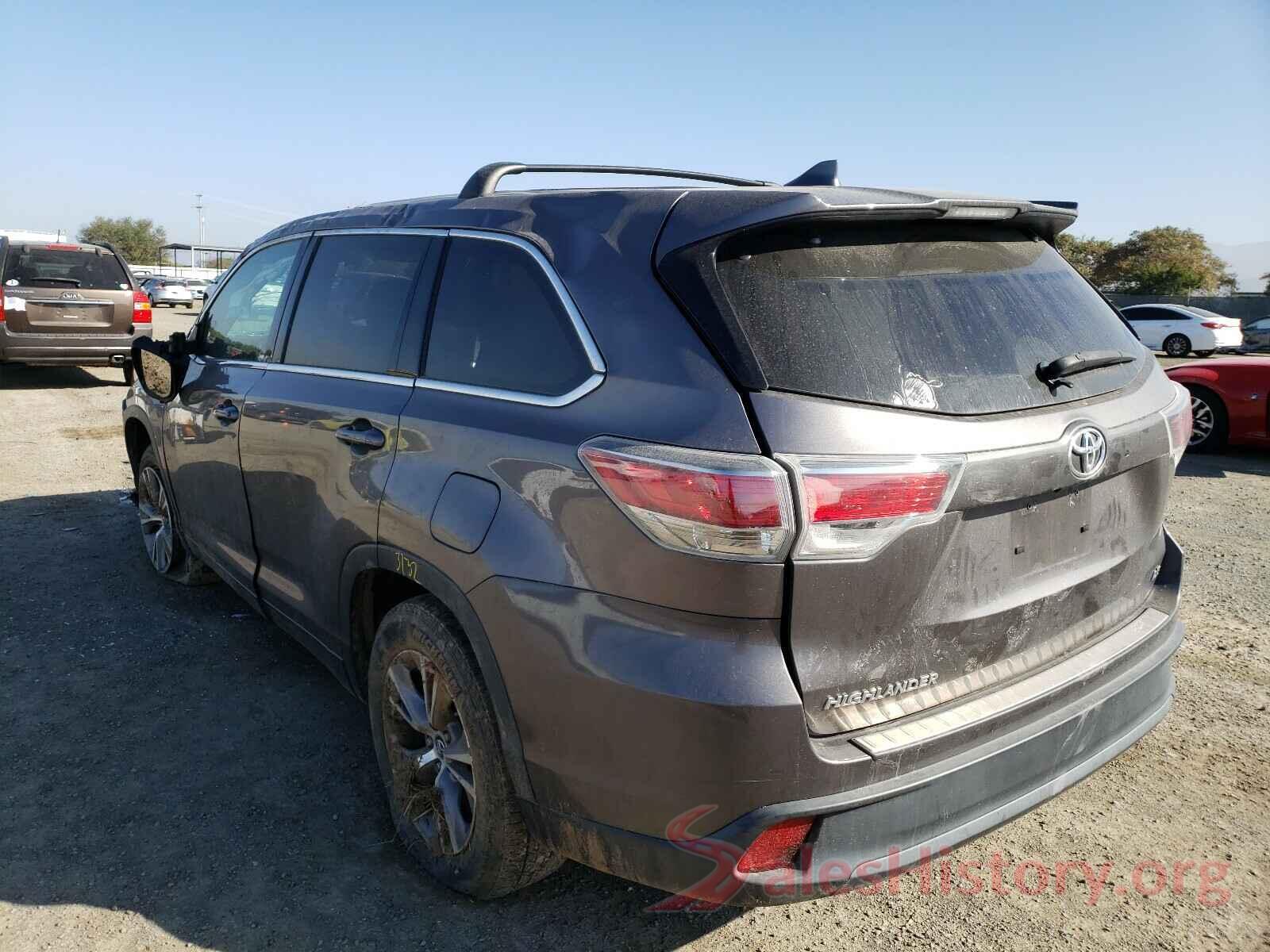 5TDZKRFH0GS165363 2016 TOYOTA HIGHLANDER