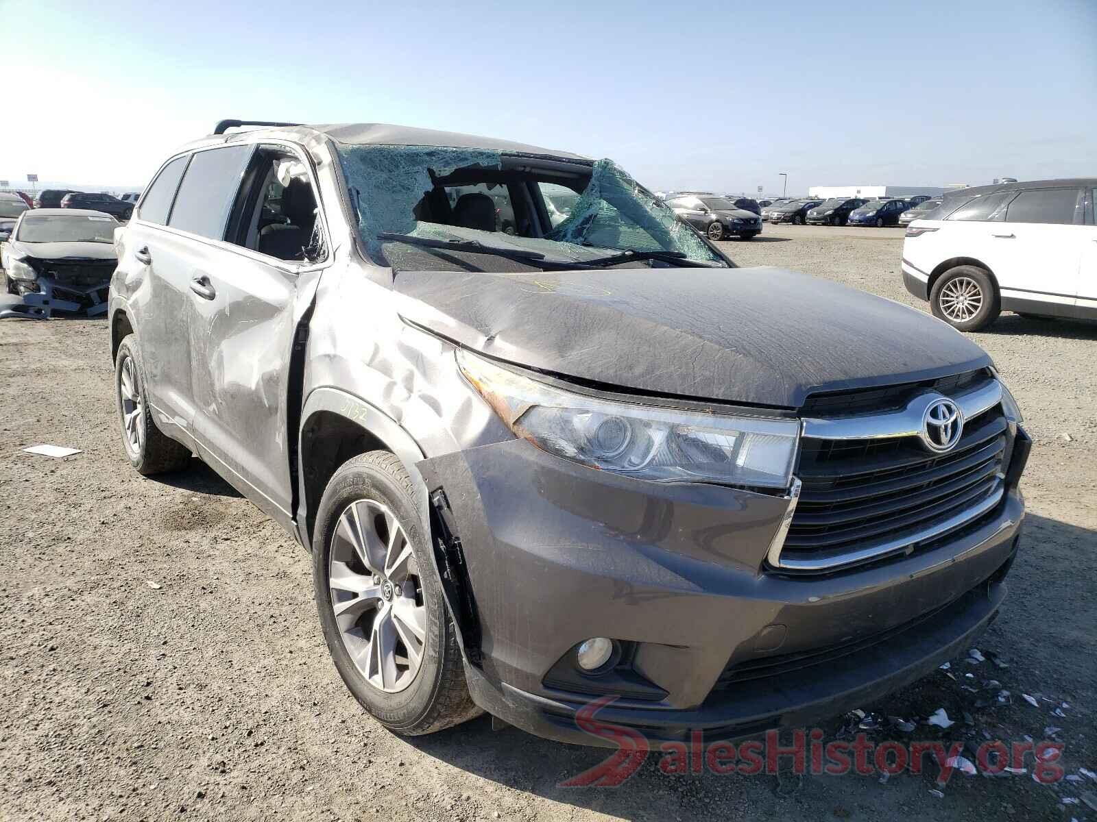 5TDZKRFH0GS165363 2016 TOYOTA HIGHLANDER