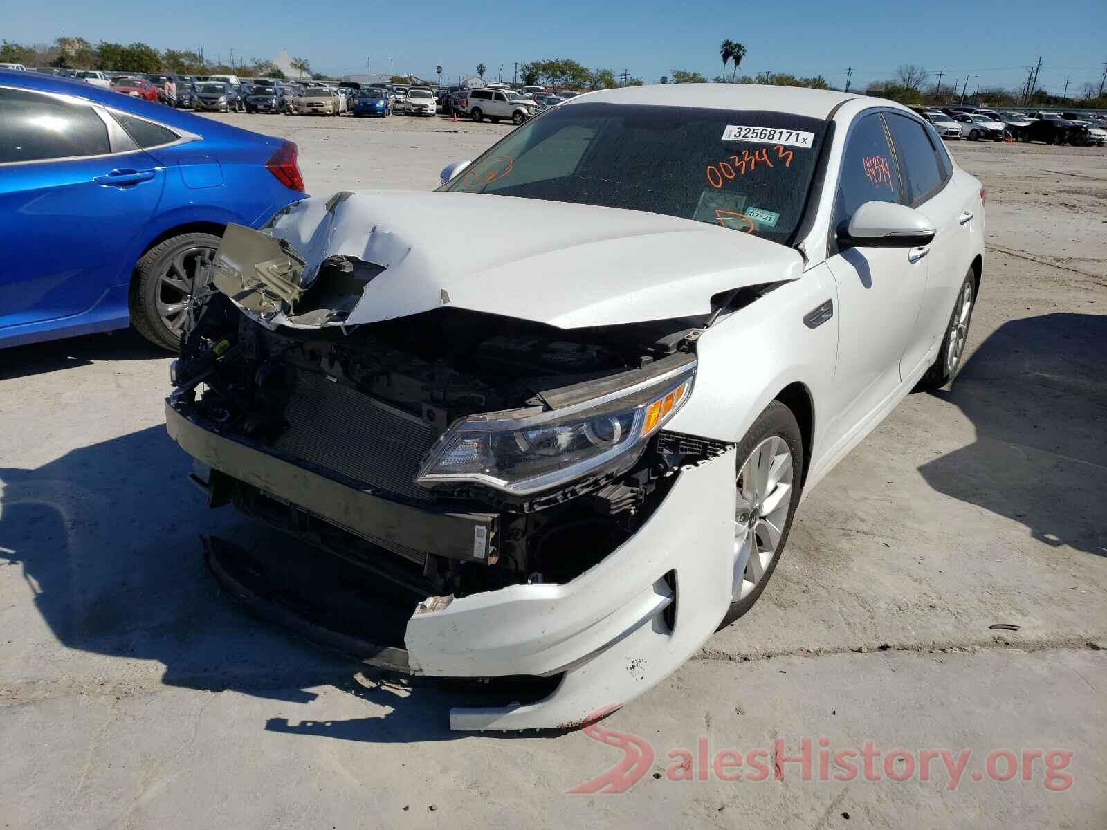 5XXGT4L35GG003343 2016 KIA OPTIMA