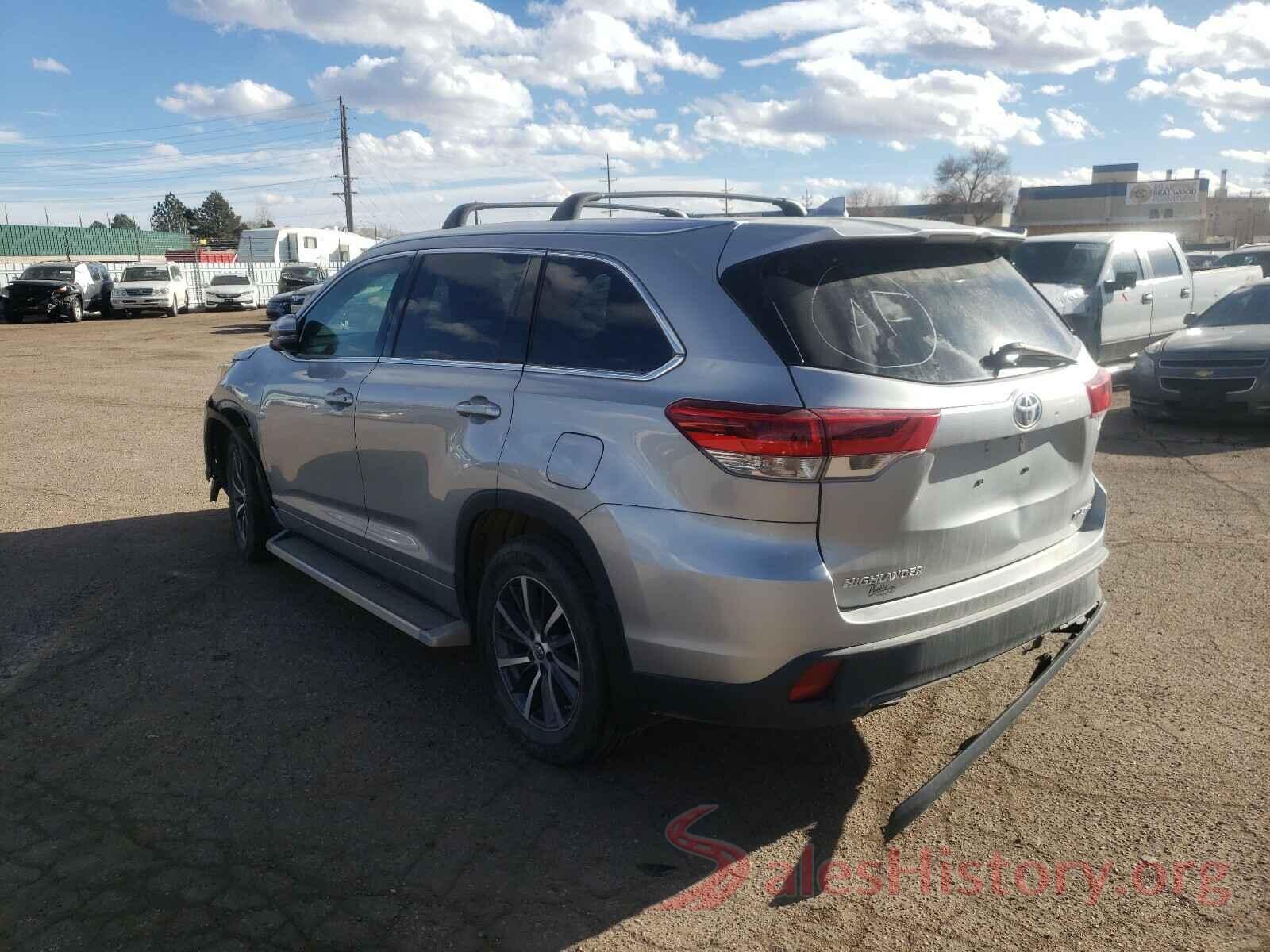 5TDJZRFH0HS522213 2017 TOYOTA HIGHLANDER