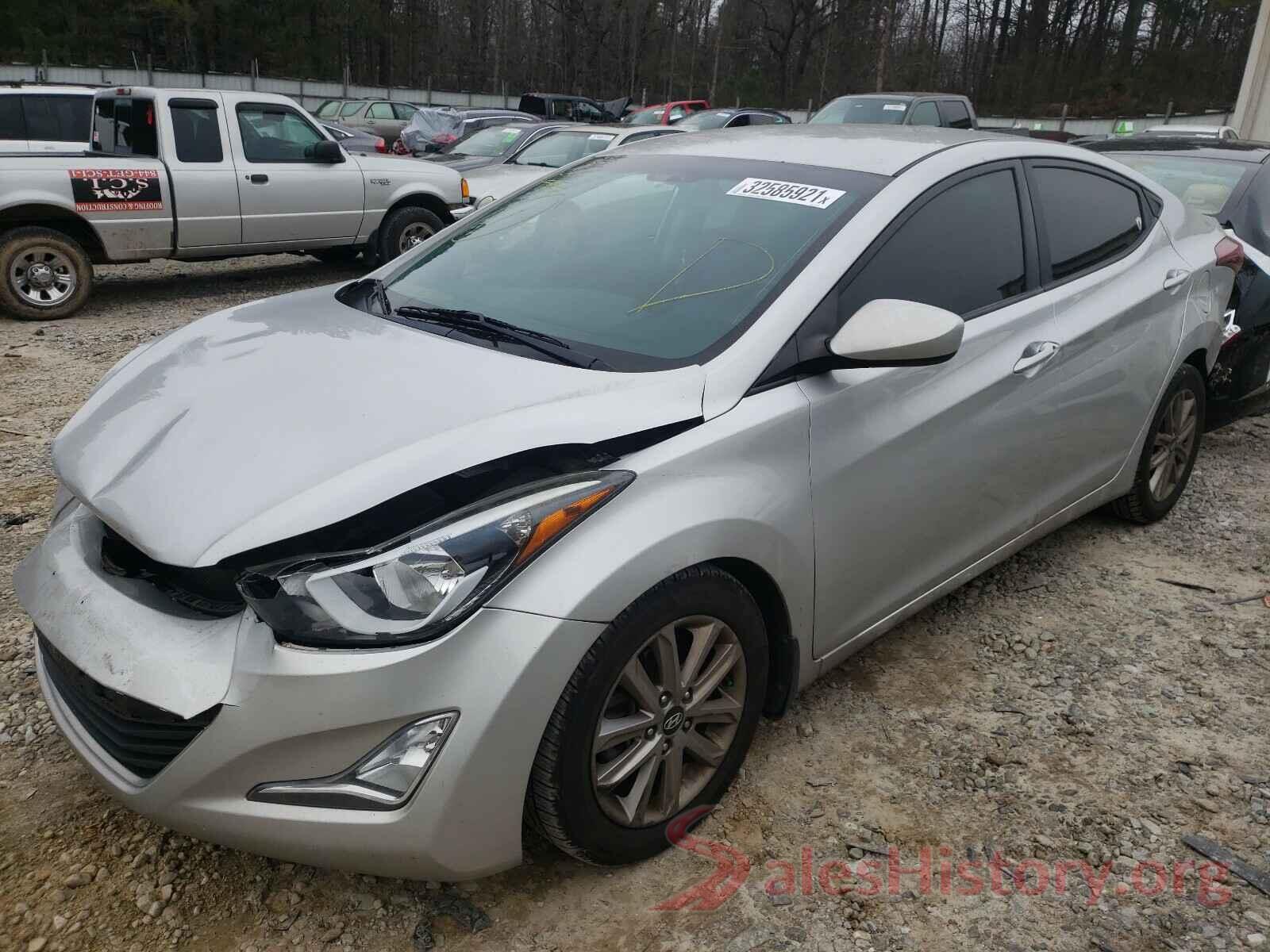 5NPDH4AE7GH662134 2016 HYUNDAI ELANTRA