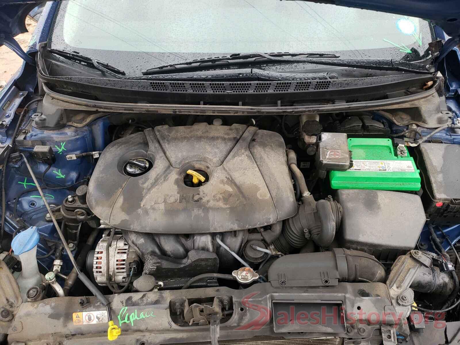 5NPDH4AE8GH751601 2016 HYUNDAI ELANTRA