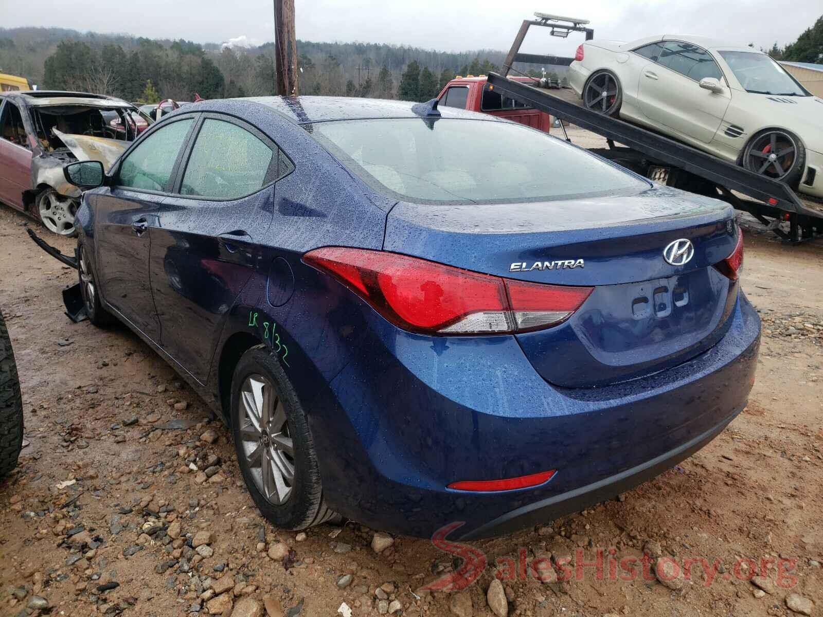 5NPDH4AE8GH751601 2016 HYUNDAI ELANTRA