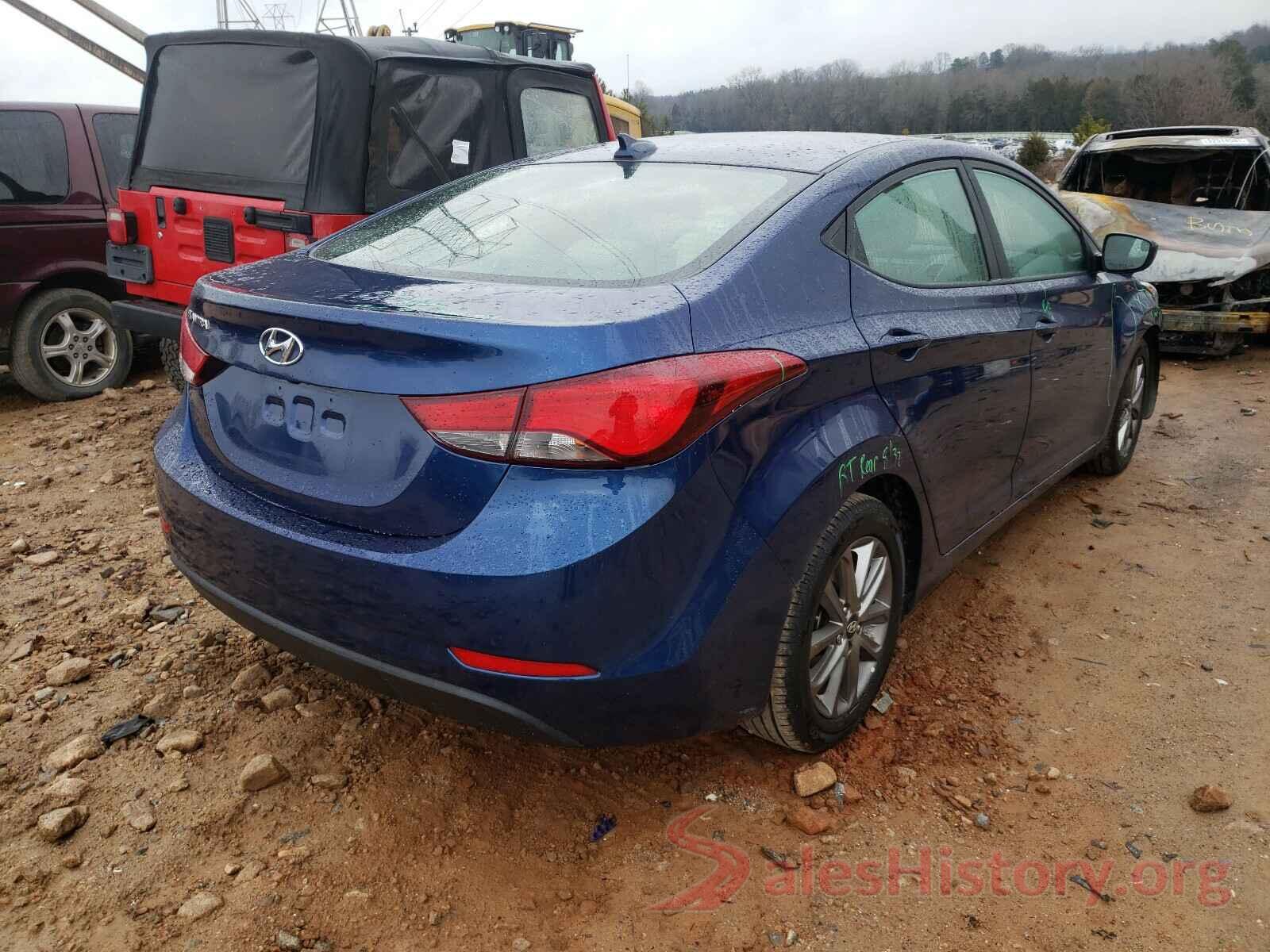 5NPDH4AE8GH751601 2016 HYUNDAI ELANTRA