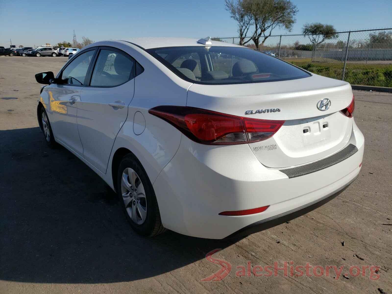 5NPDH4AE7GH704530 2016 HYUNDAI ELANTRA