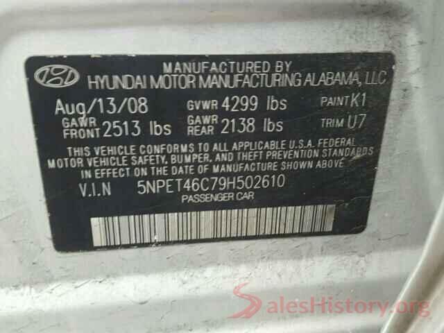 5NPET46C79H502610 2009 HYUNDAI SONATA