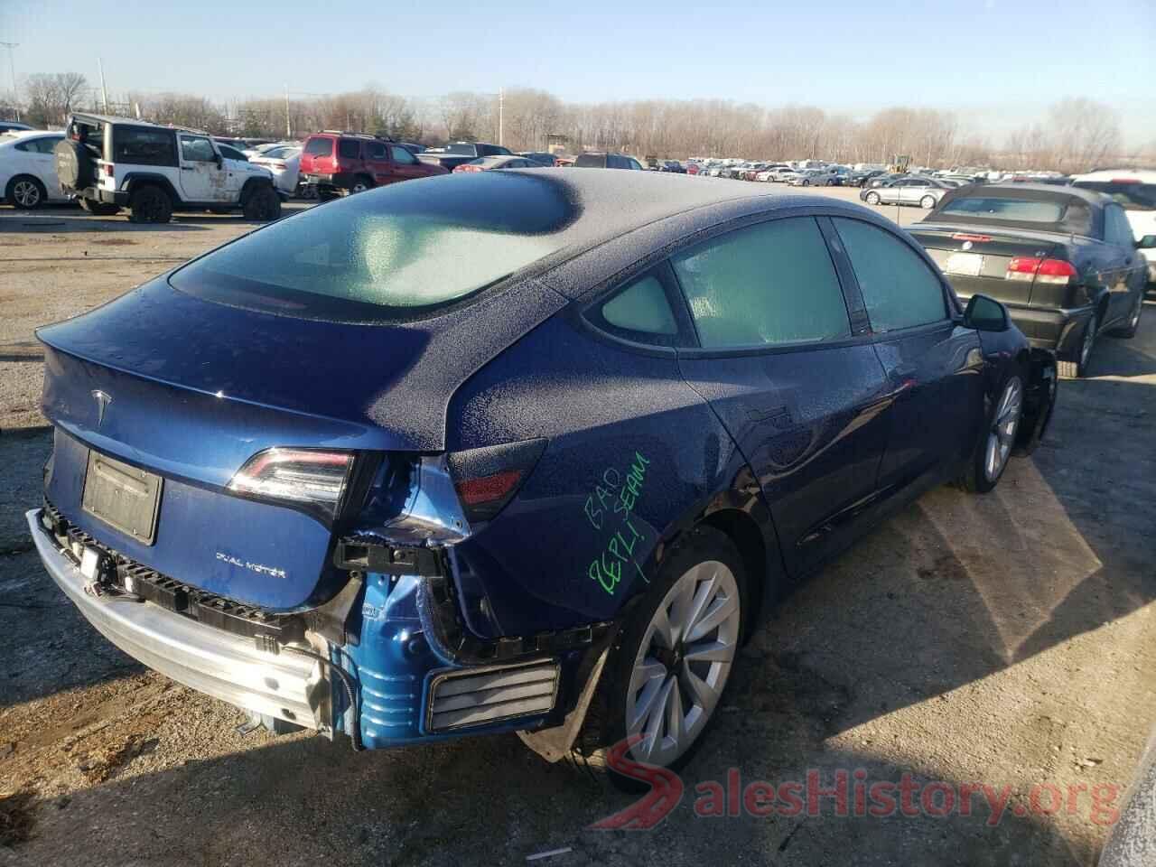 5YJ3E1EB0MF903268 2021 TESLA MODEL 3