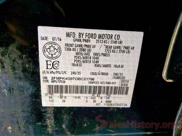 2FMPK4G97GBC21796 2016 FORD EDGE