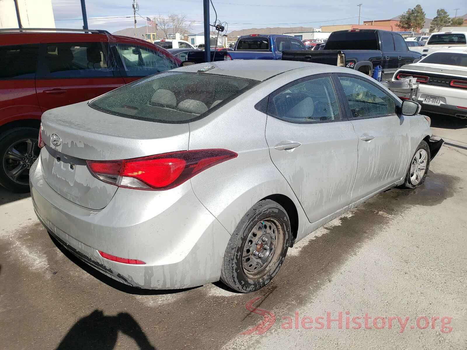 5NPDH4AE6GH793409 2016 HYUNDAI ELANTRA