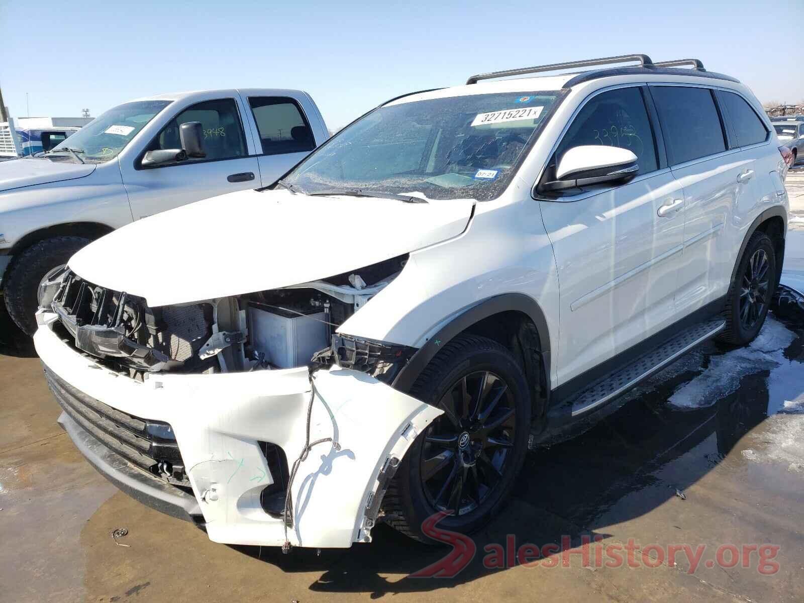 5TDKZRFH0KS568023 2019 TOYOTA HIGHLANDER