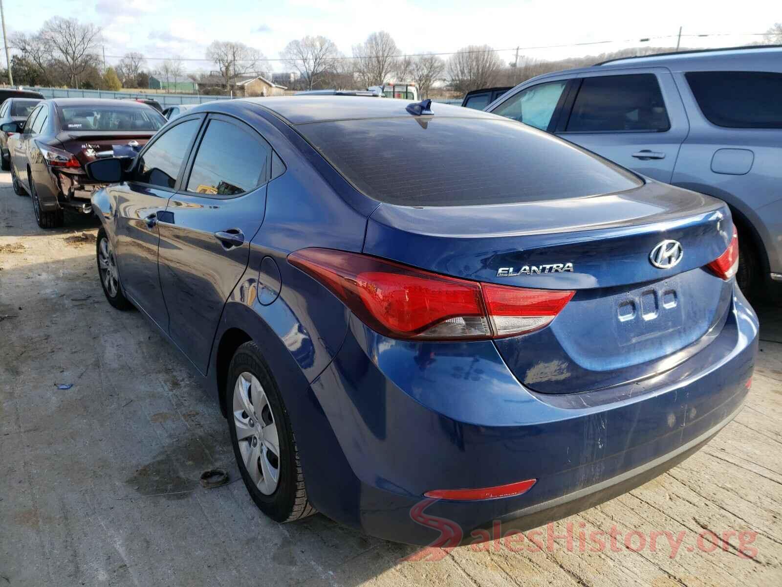 5NPDH4AE8GH784923 2016 HYUNDAI ELANTRA