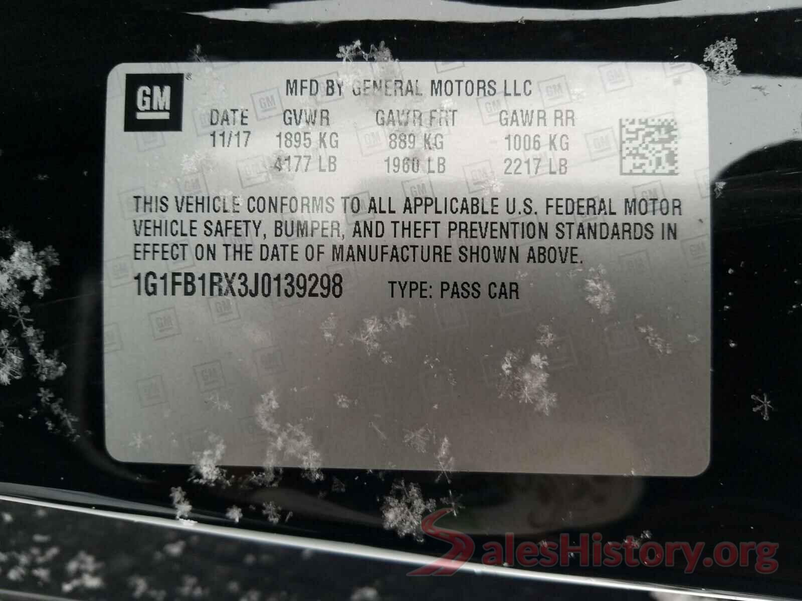 1G1FB1RX3J0139298 2018 CHEVROLET CAMARO