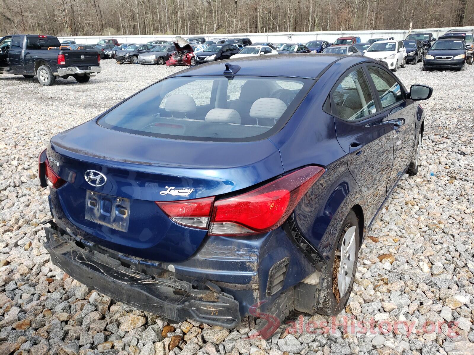 5NPDH4AE8GH677001 2016 HYUNDAI ELANTRA