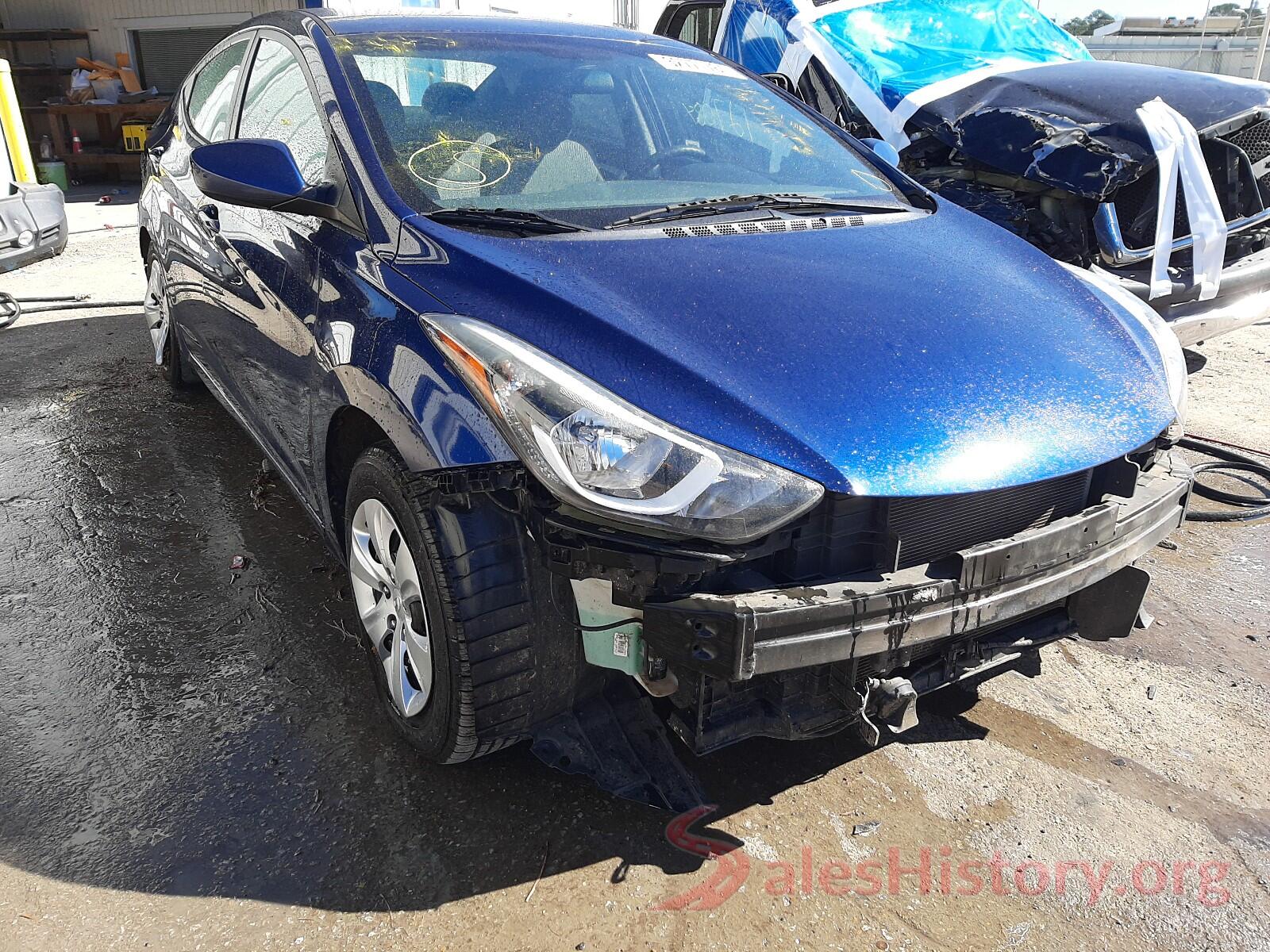 5NPDH4AE8GH677001 2016 HYUNDAI ELANTRA