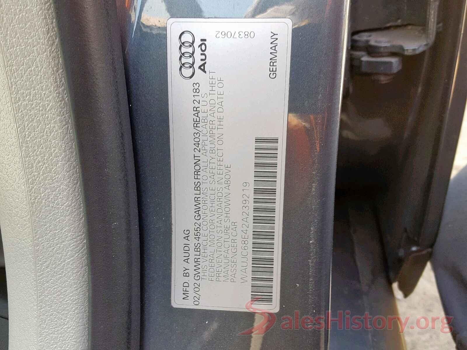 WAUJC68E42A239219 2002 AUDI A4